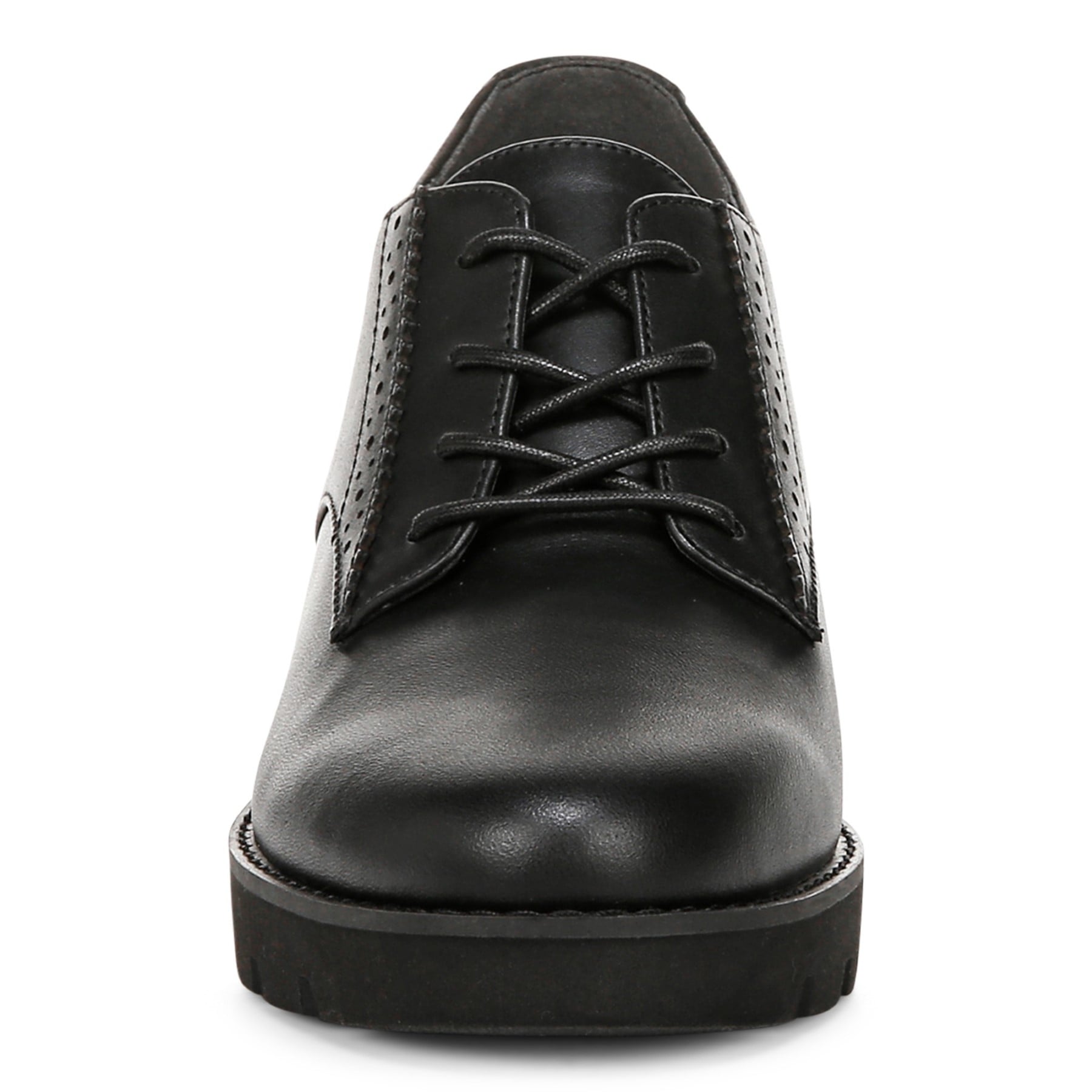Vionic Anaheim Women's Comfort Wedge Oxford Derby Shoe - Black - Front