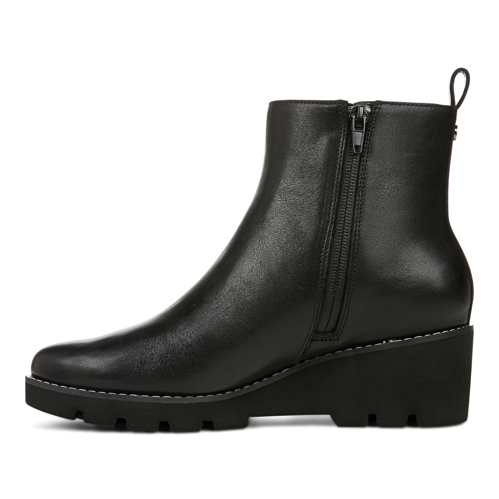 Vionic Aria womens Ankle/Bootie Short Boot - Black - Left Side