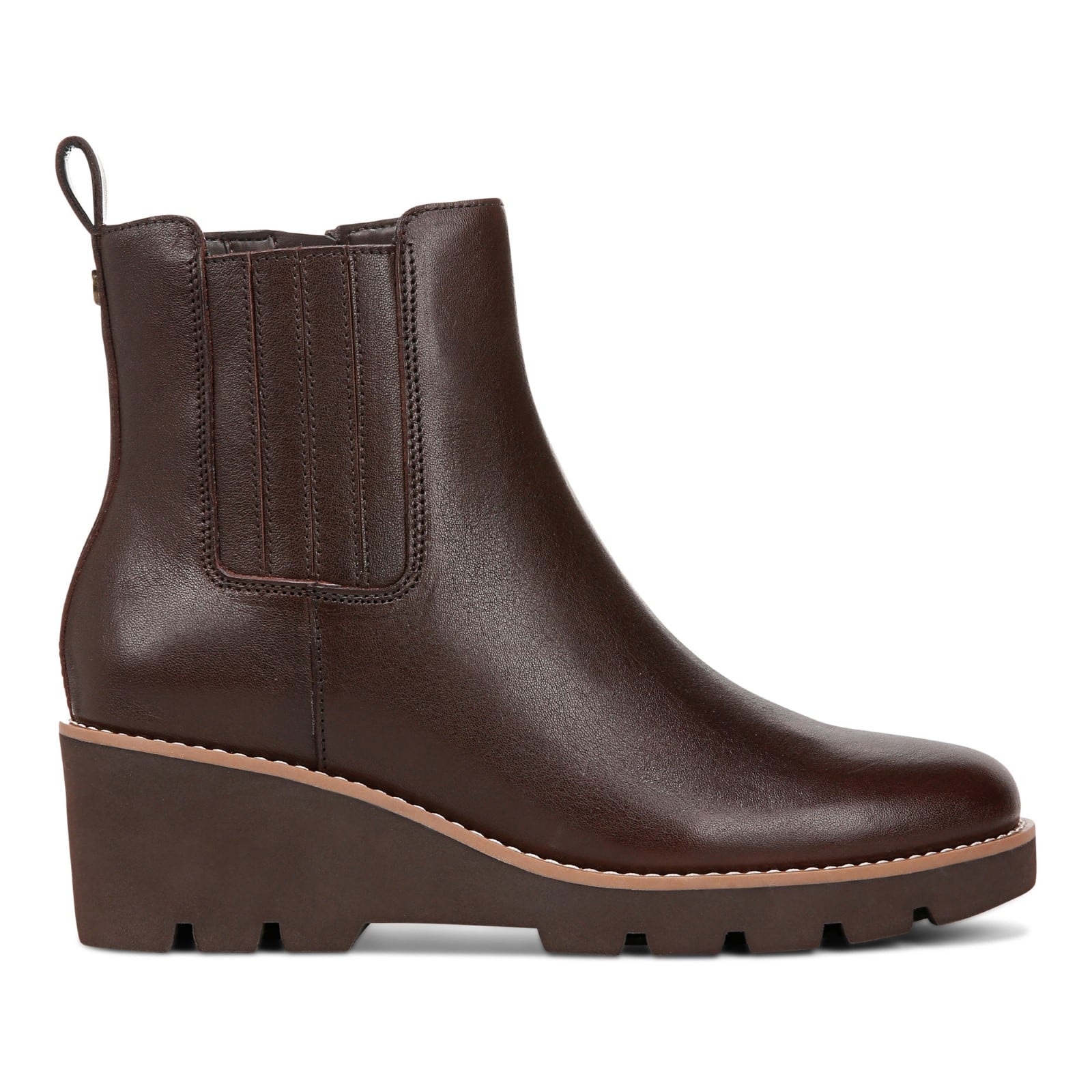 Vionic Aria womens Ankle/Bootie Short Boot - Dark Brown - Right side