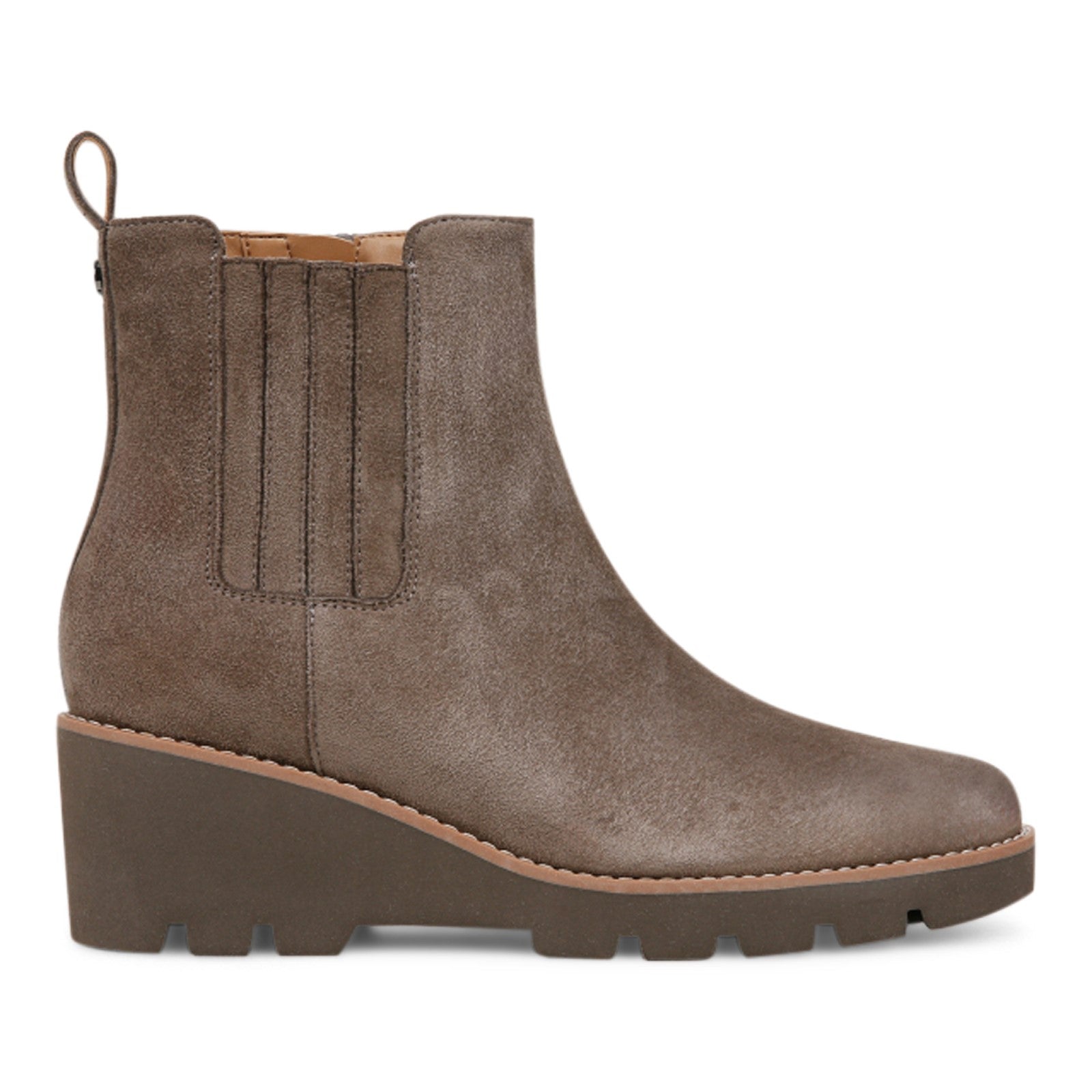 Vionic Aria Women's Comfortable Supportive Ankle Boot - Stone - Right side