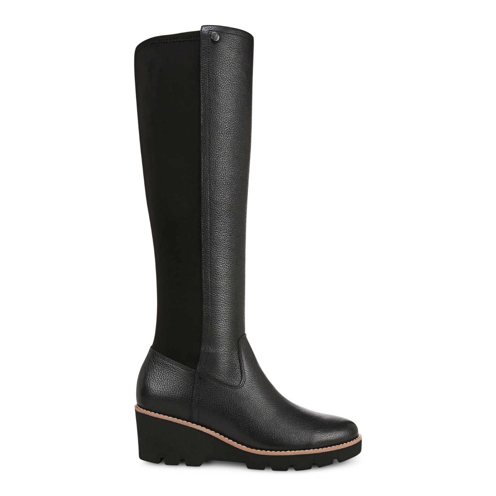 Vionic Ashland Women's High Shaft Boot - Black Wide Calf - Right side