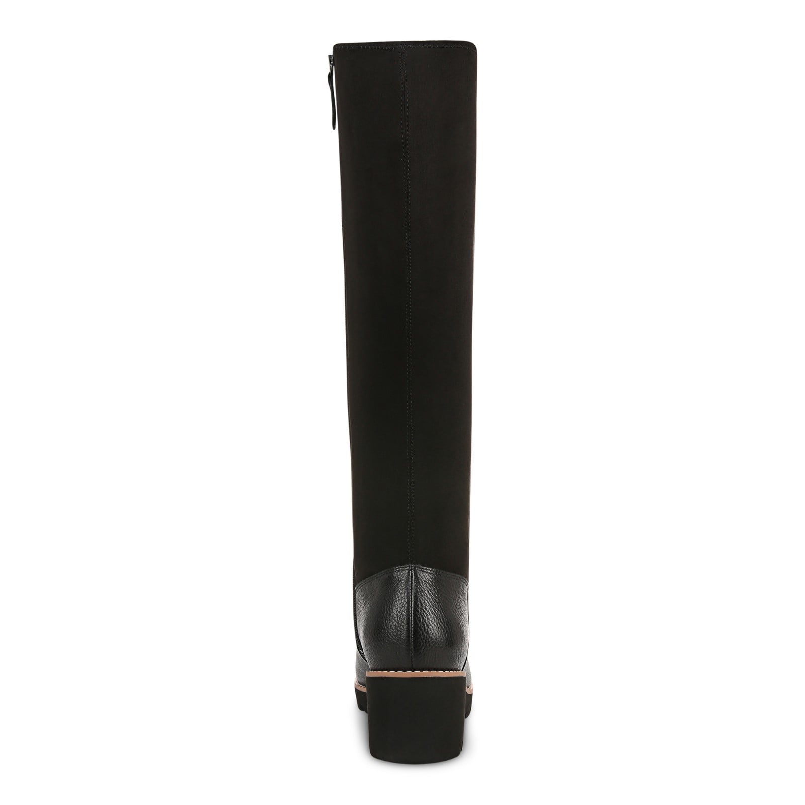 Vionic Ashland Women's High Shaft Boot - Black Wide Calf - Back