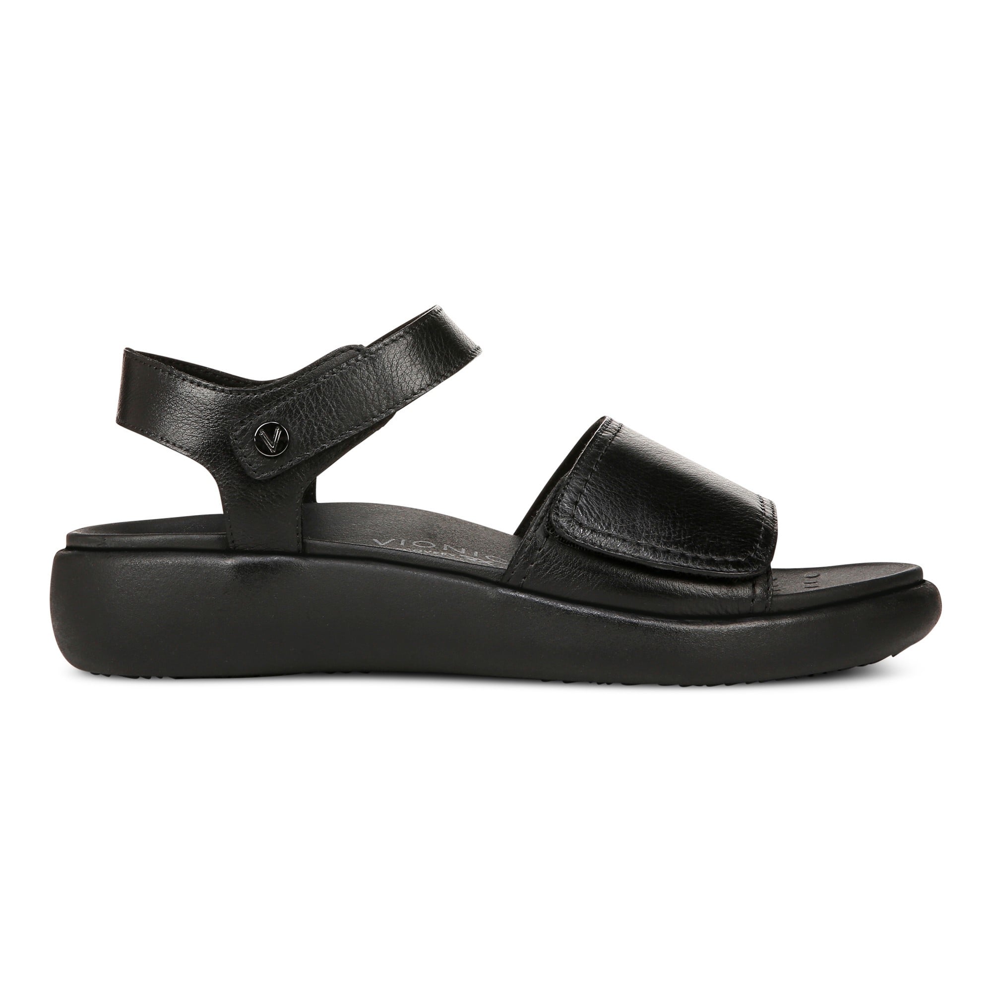 Vionic Awaken RX - Women's Wedge Soft Comfort Sandal - Black - Right side