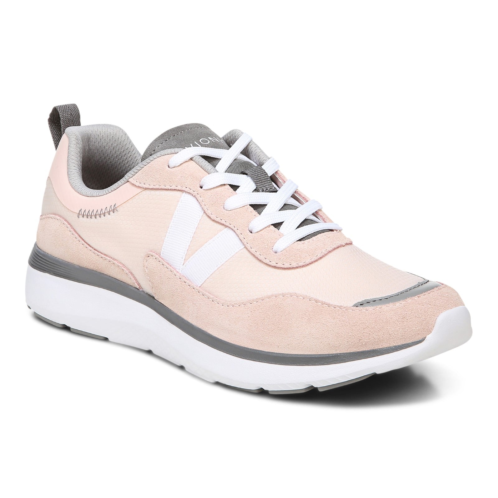 Vionic Ayse - Women's Lace-up Athletic Sneakers with Arch Support in Pale Blush