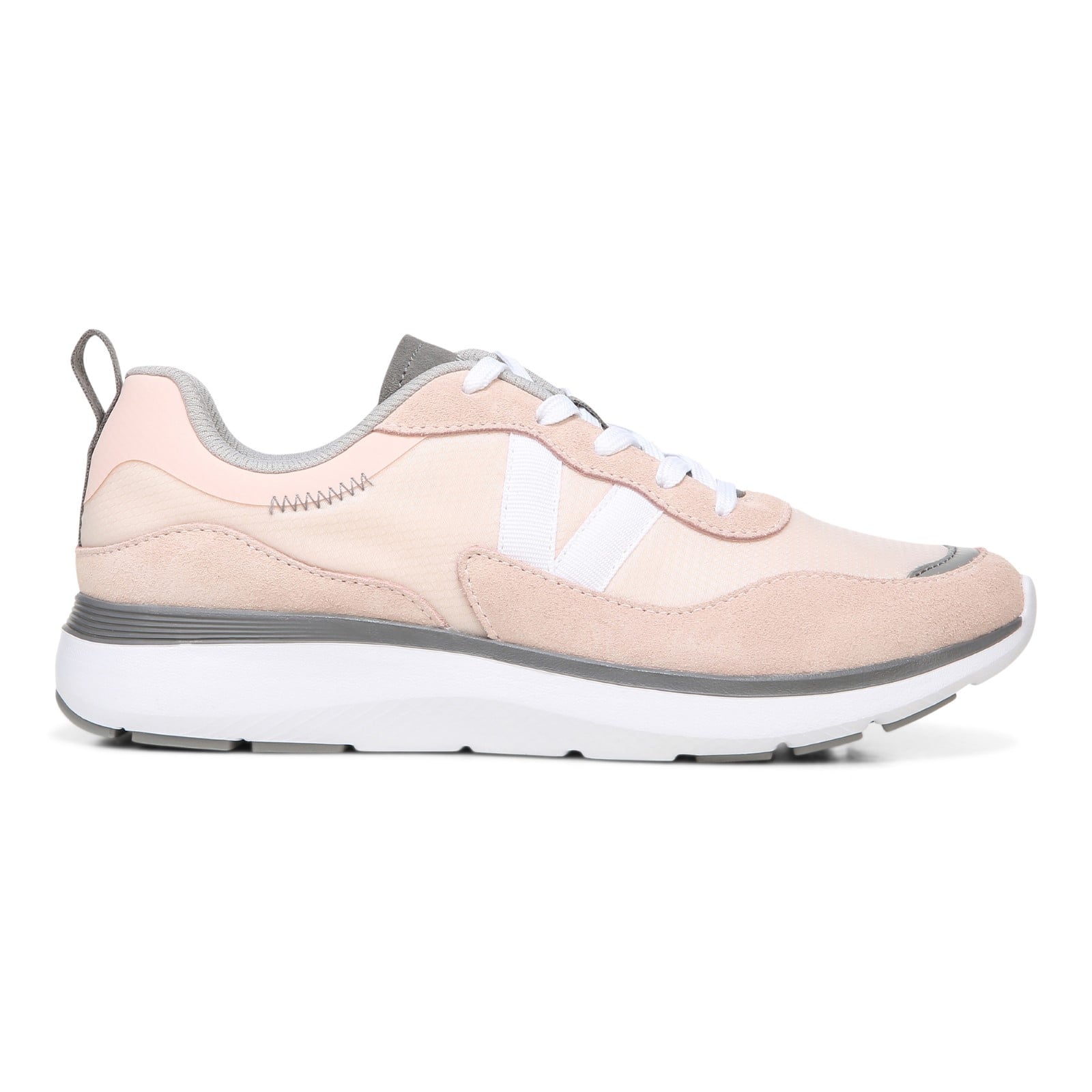 Vionic Ayse - Women's Lace-up Athletic Sneakers with Arch Support - Pale Blush Mesh Right side