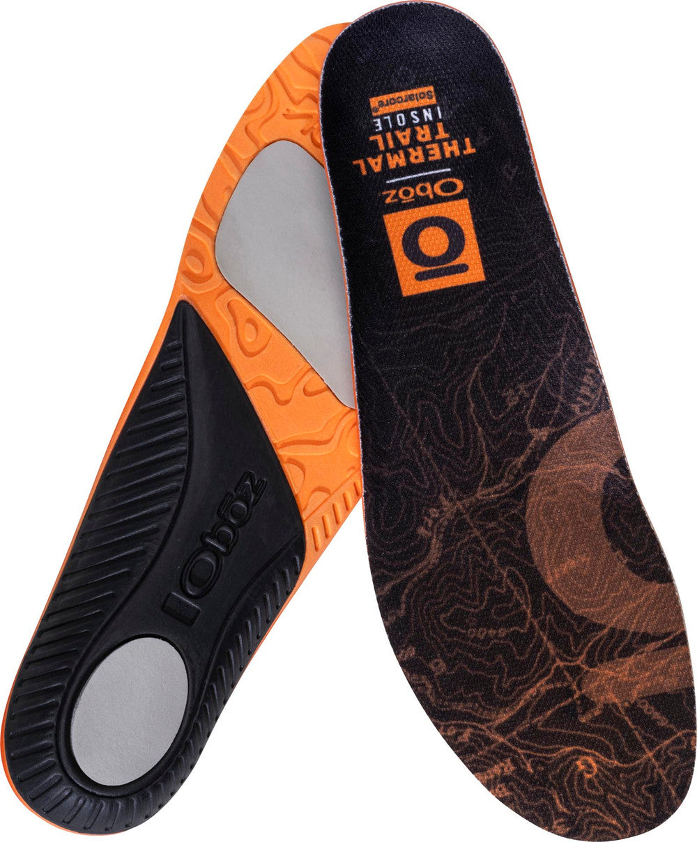 Oboz Thermal Trail Insole - Unisex Orthotic Boot/Shoe Insulated Insoles with Enhanced Comfort and Support