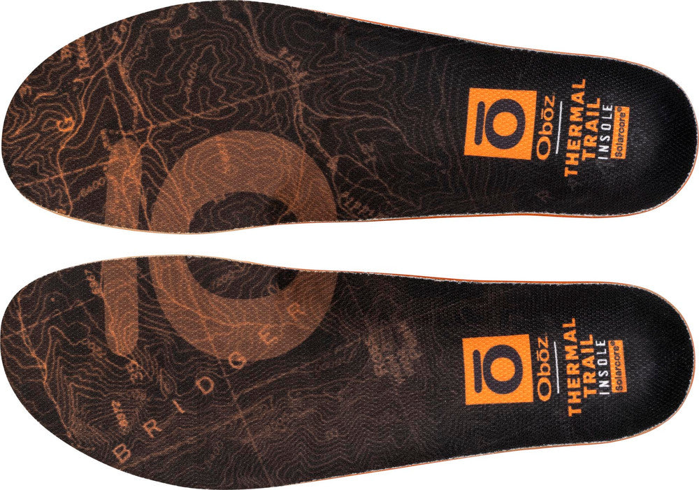 Oboz Thermal Trail Insole - Unisex Orthotic Boot/Shoe Insulated Insoles with Enhanced Comfort and Support - ThermalInsole