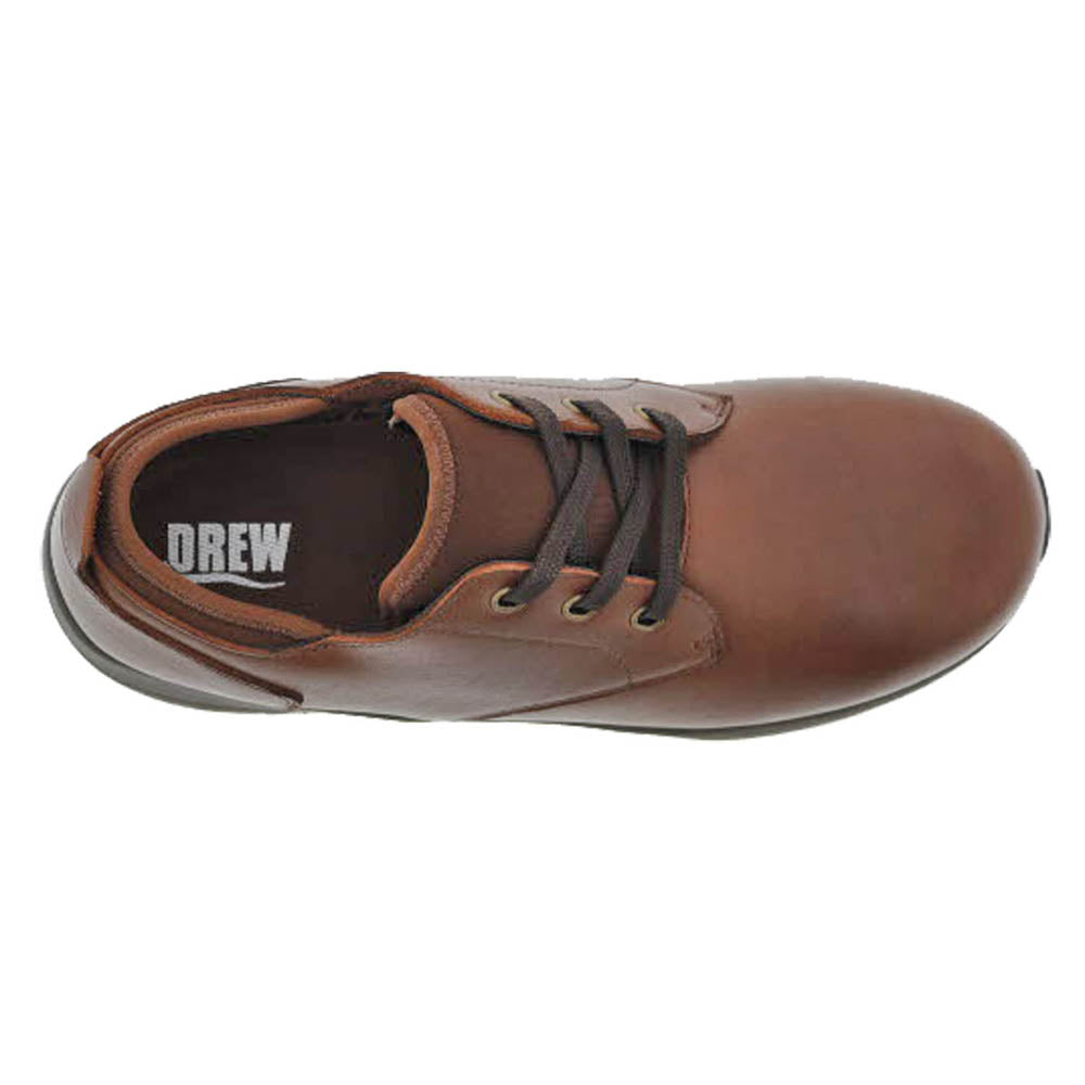 The Drew Armstrong Men's Casual Comfort Shoe -  Brandy Leather
