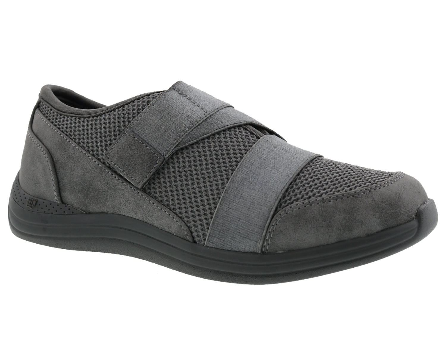 Drew Aster Women's Slip-on Cross Strap Comfort Shoe -  Grey Combo