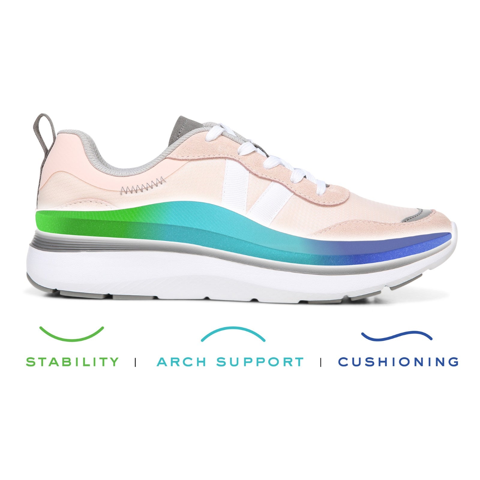 Vionic Ayse - Women's Lace-up Athletic Sneakers with Arch Support - Lifestyle