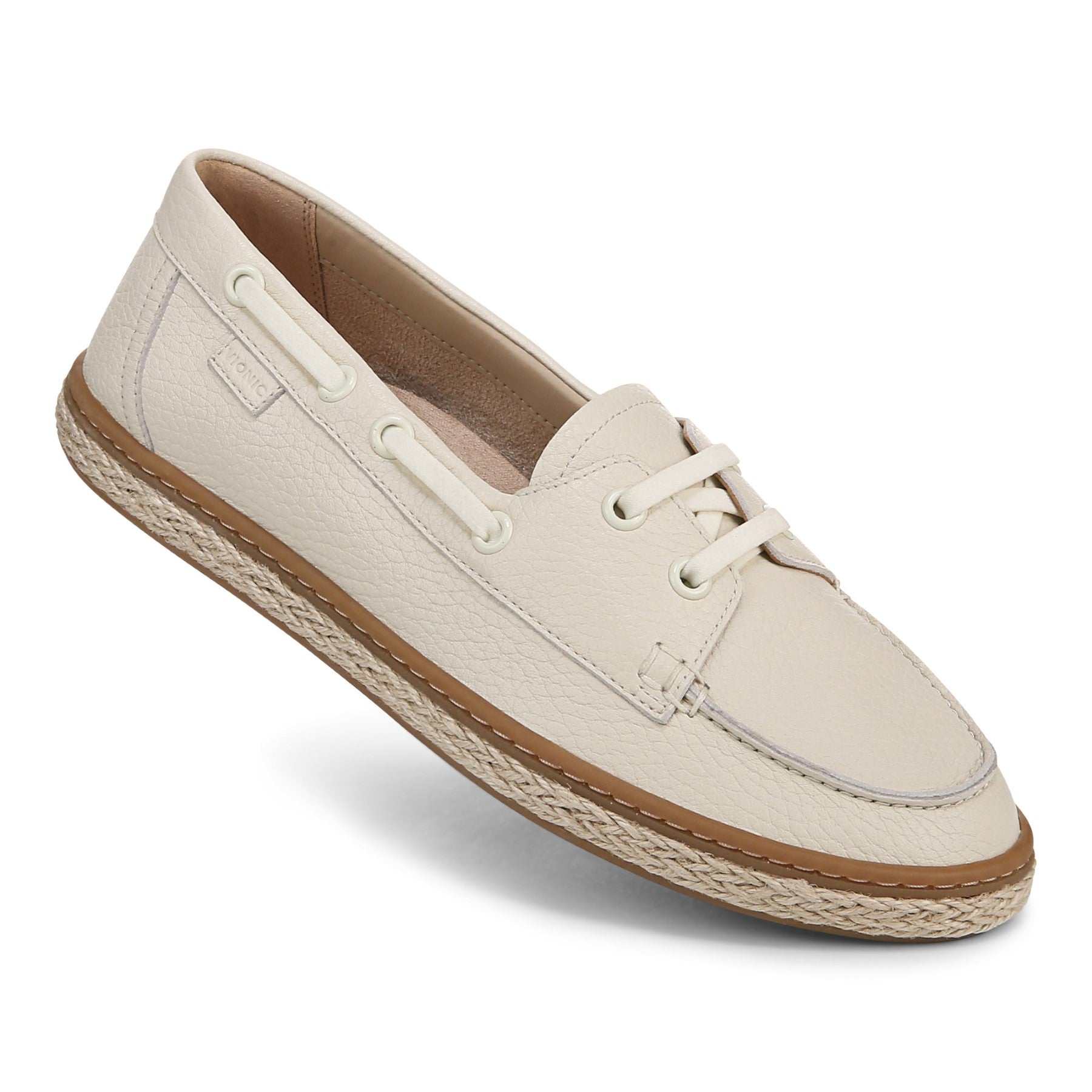 Vionic Bay womens Espadrilles Shoe - Cream - BAY-J3156L1100-CREAM-13fl-med