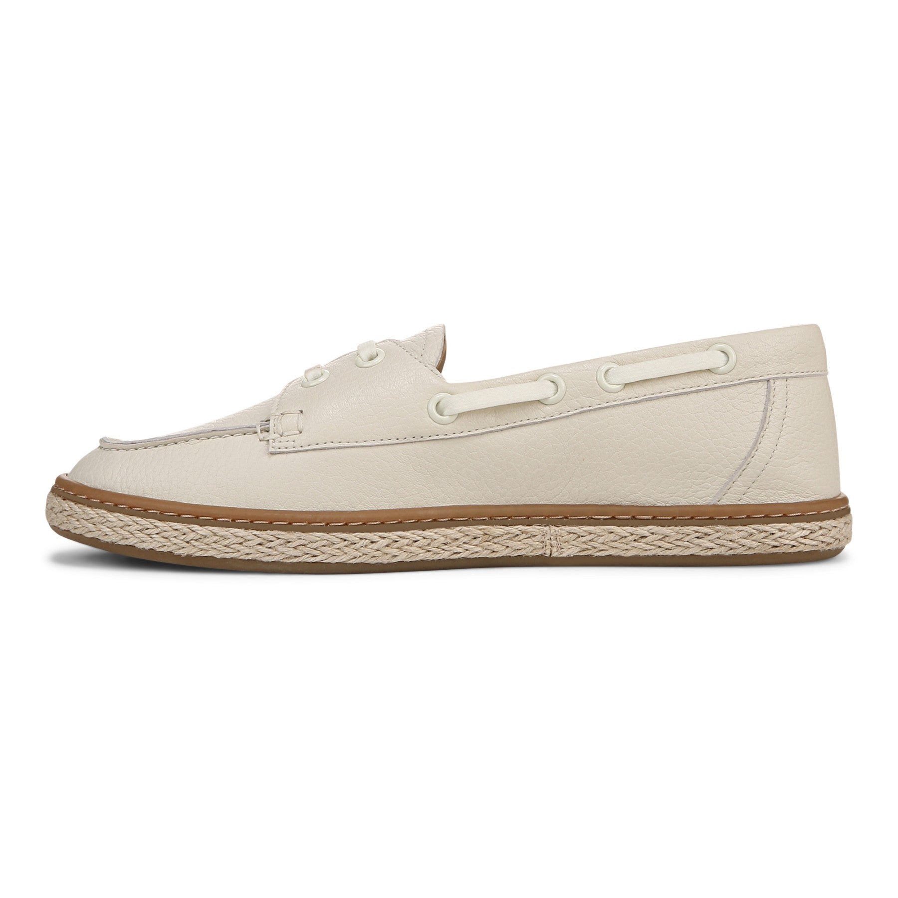 Vionic Bay womens Espadrilles Shoe - Cream - Left Side