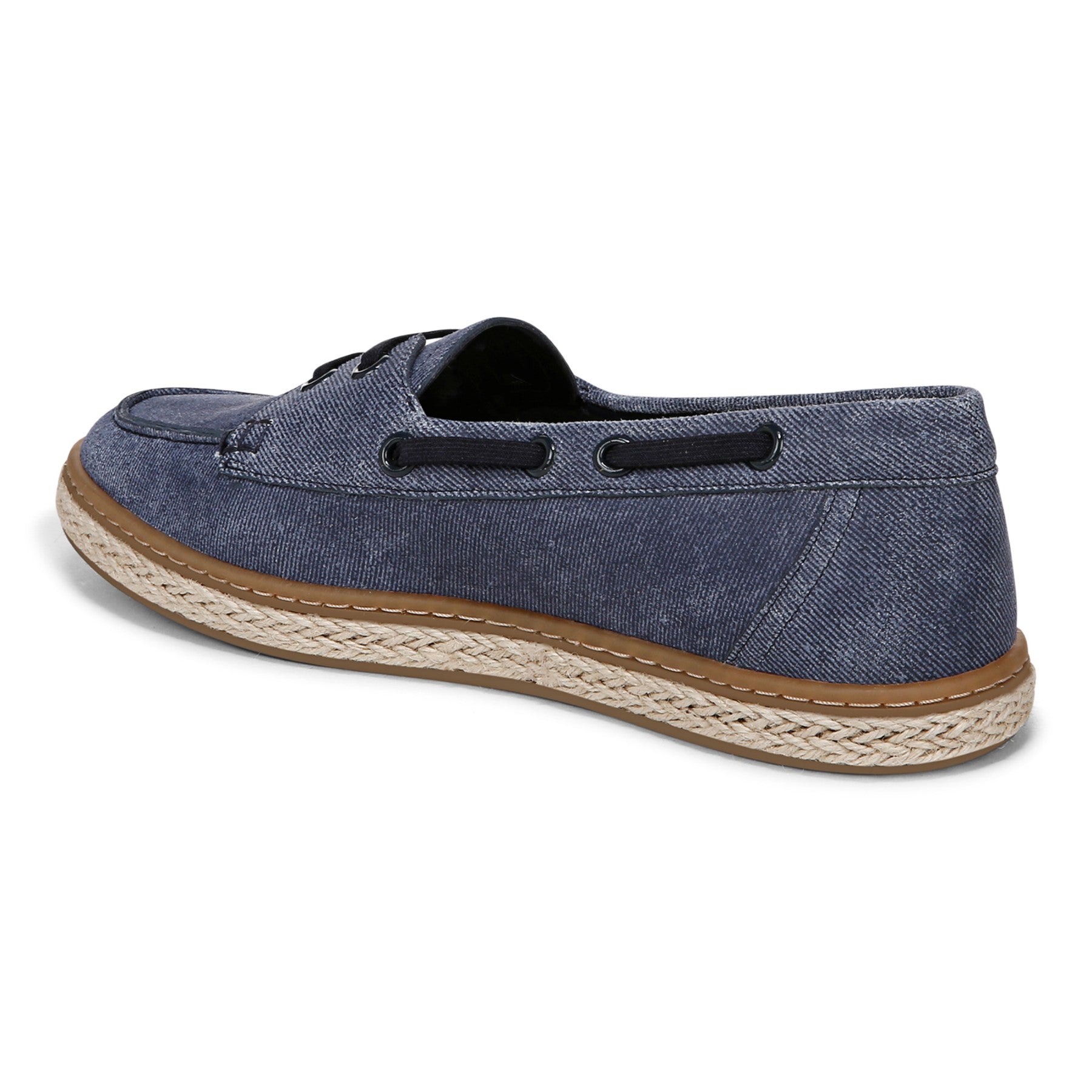 Vionic Bay womens Espadrilles Shoe - Dark Denim - Back angle