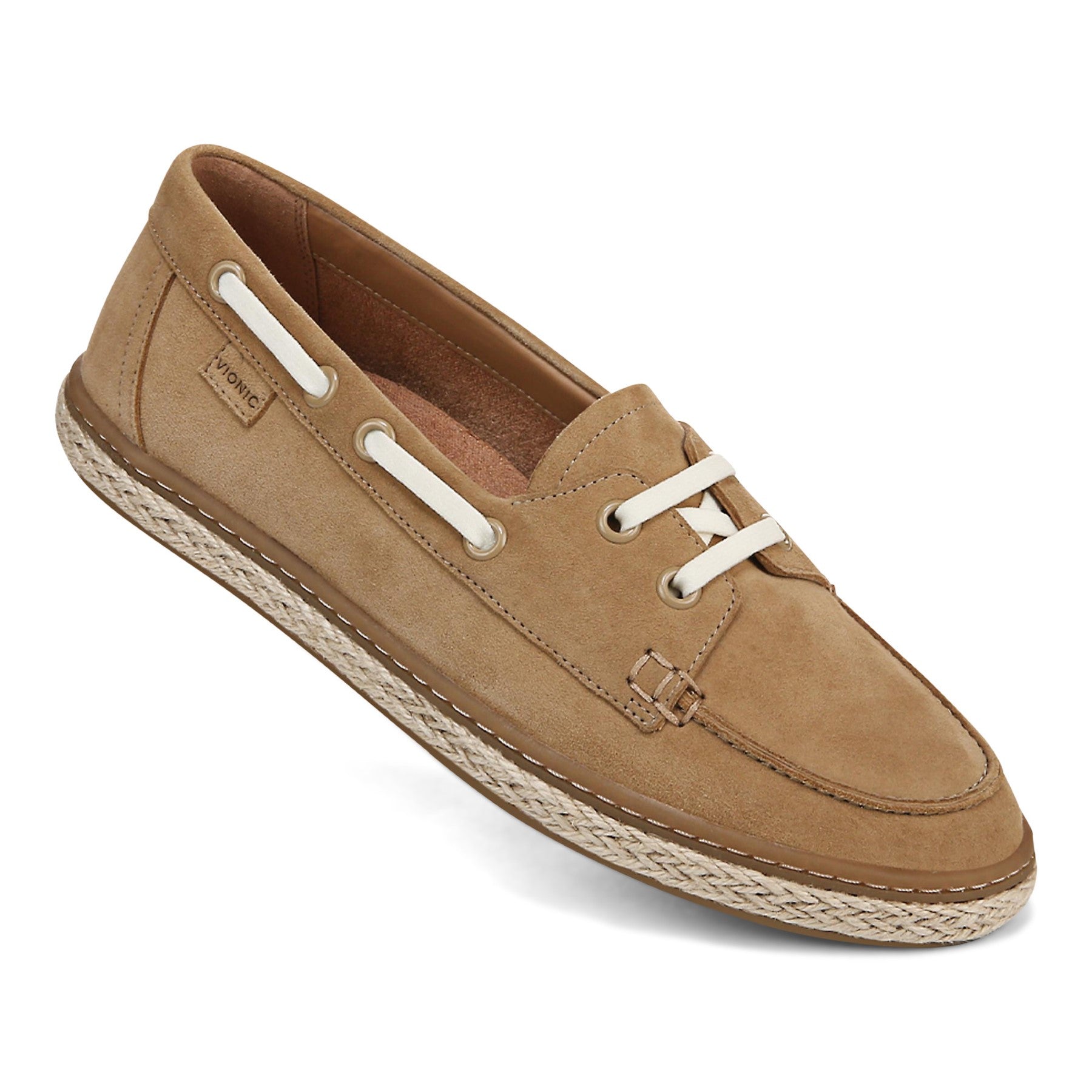 Vionic Bay womens Espadrilles Shoe - Sand - BAY-J3156L4200-SAND-13fl-med