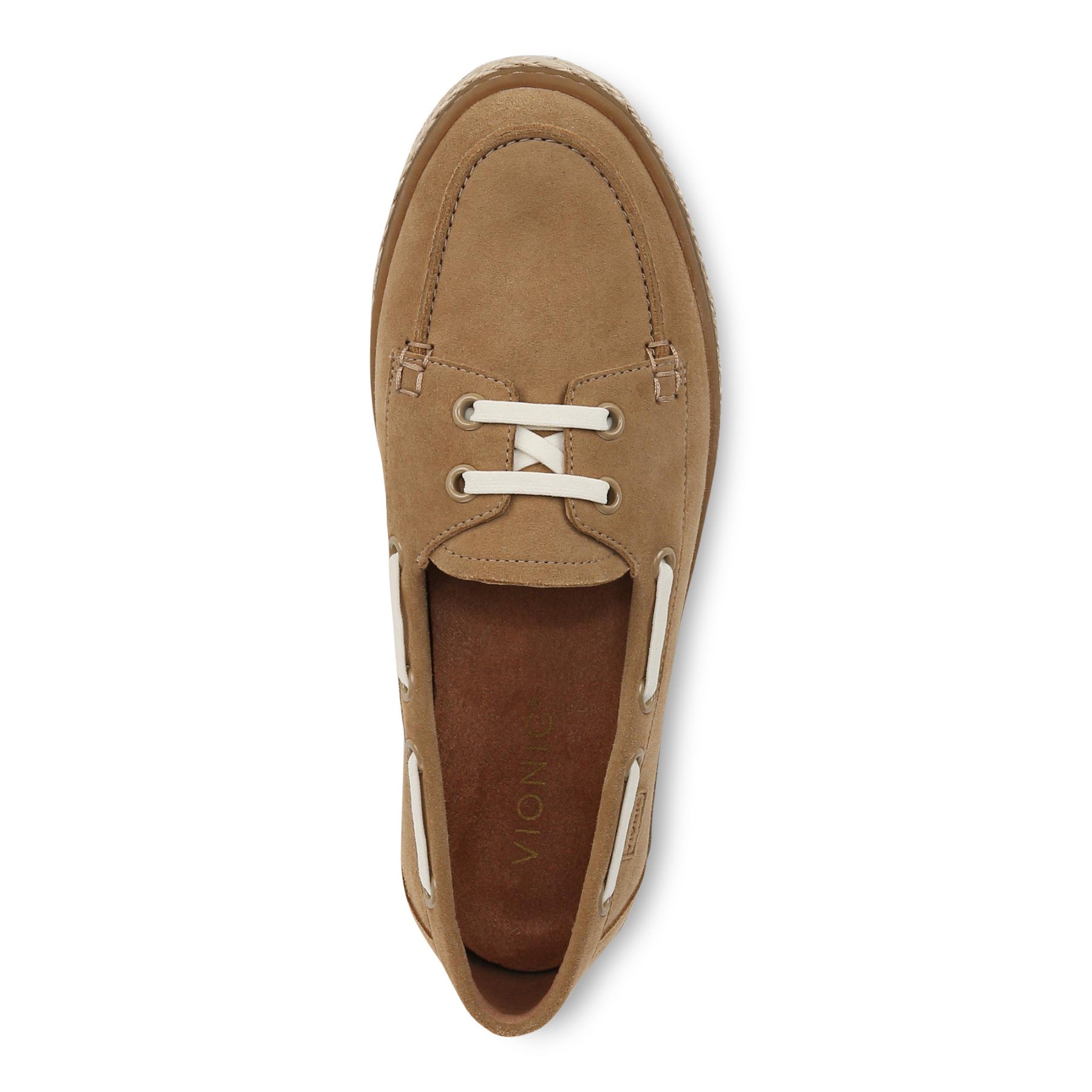 Vionic Bay womens Espadrilles Shoe - Sand - Top