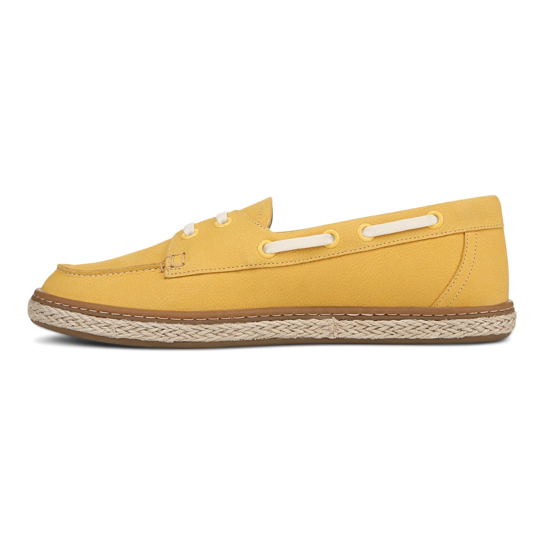 Vionic Bay womens Espadrilles Shoe - Butter Yellow - Left Side