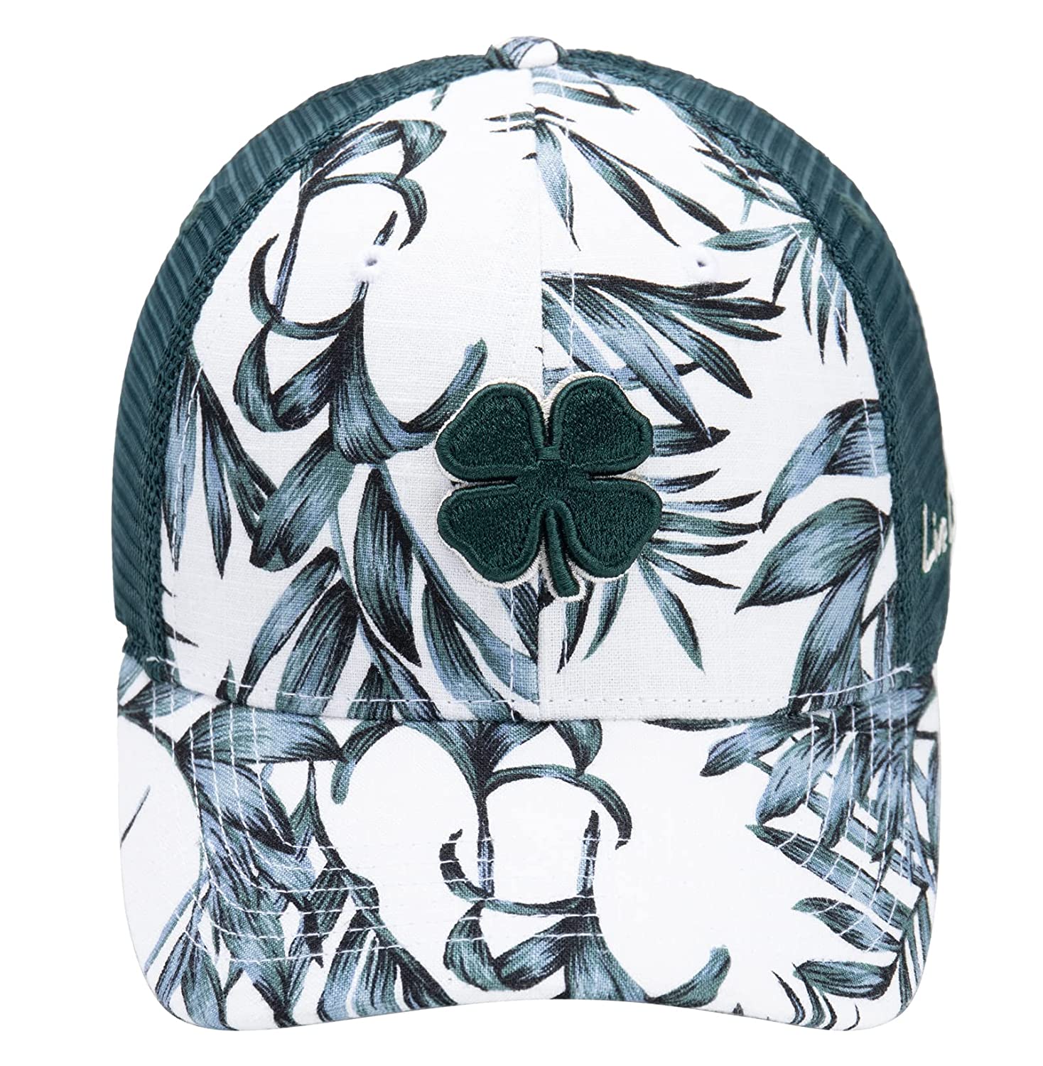 Black Clover Island Luck Hat - Tropical Adjustable Snapback - Unisex - 10 - Teal / Teal Mesh