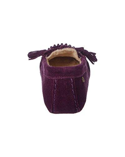 Bearpaw Rosalina - Women's Suede Slipper - 2007W - Plum