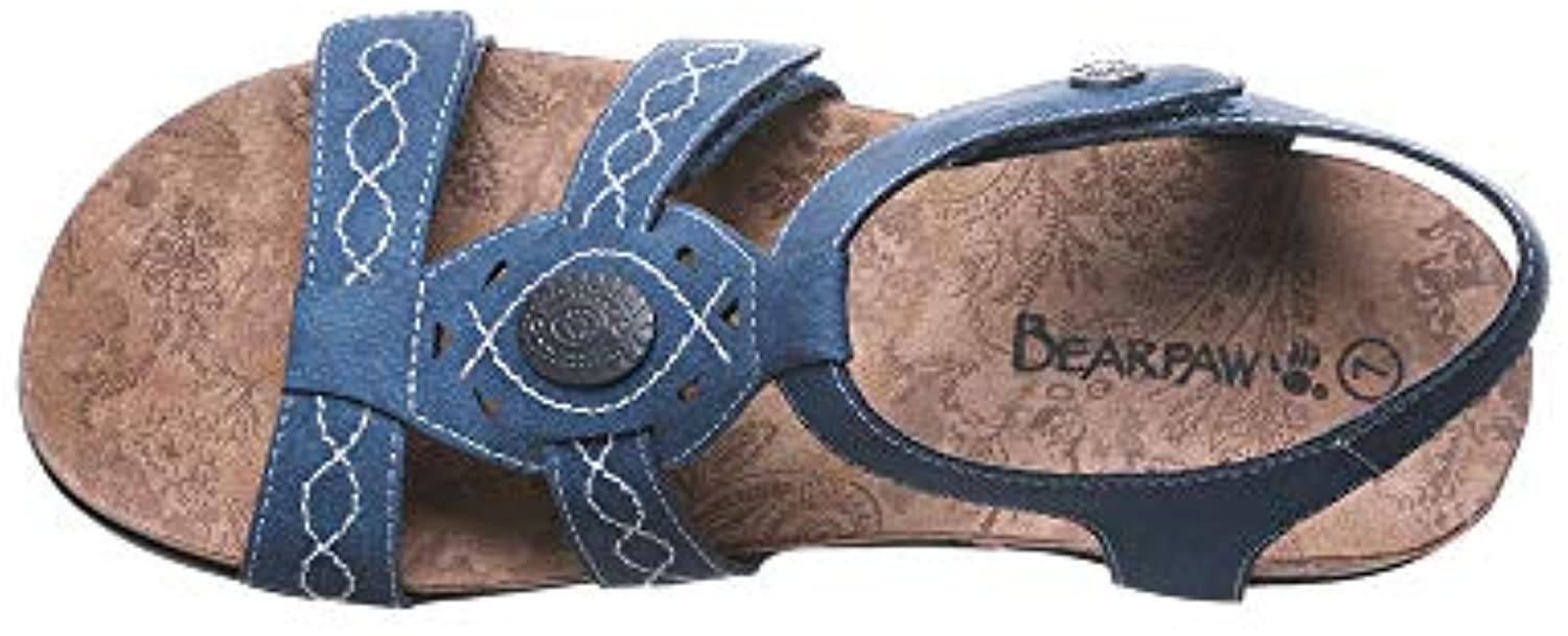 Bearpaw Ridley Ii Women's Knitted Textile Sandals - 2667W - Blue