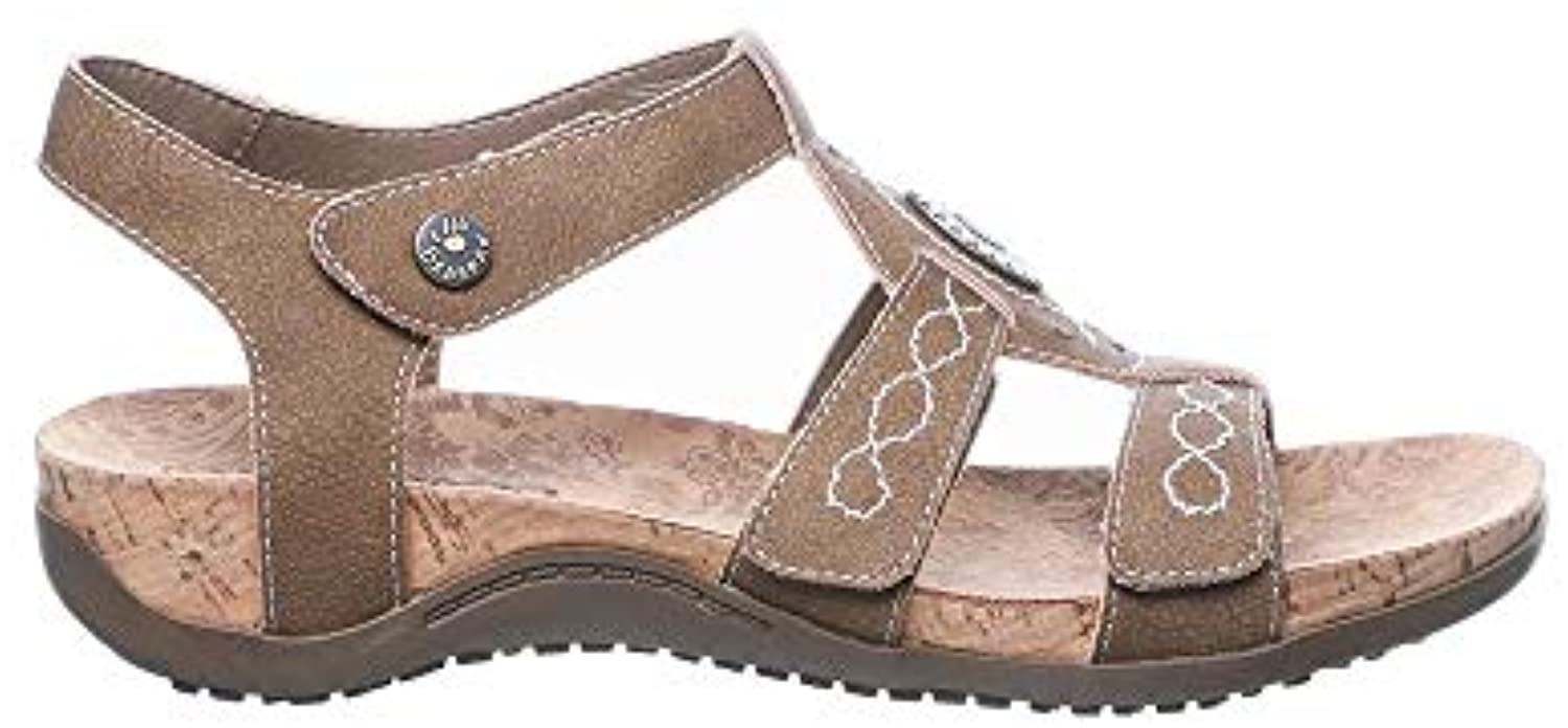 Bearpaw Ridley Ii Women's Knitted Textile Sandals - 2667W - Brown