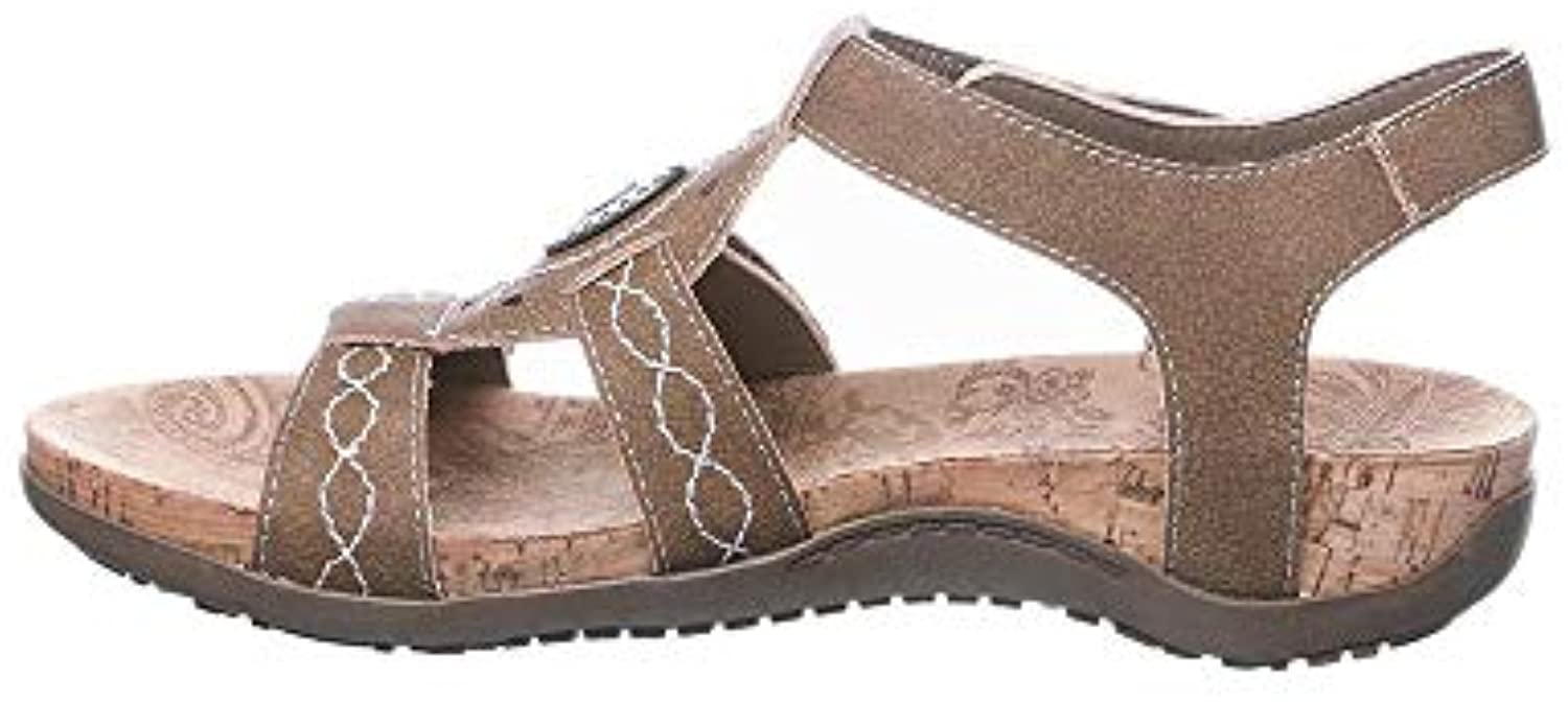 Bearpaw Ridley Ii Women's Knitted Textile Sandals - 2667W - Brown