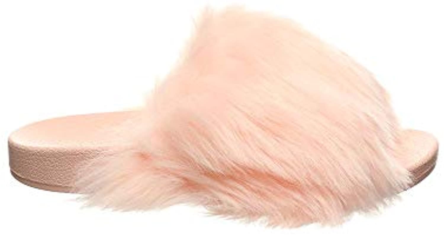 Bearpaw Lucinda Women's Knitted Textile Slippers - 2688W - Pink Shag
