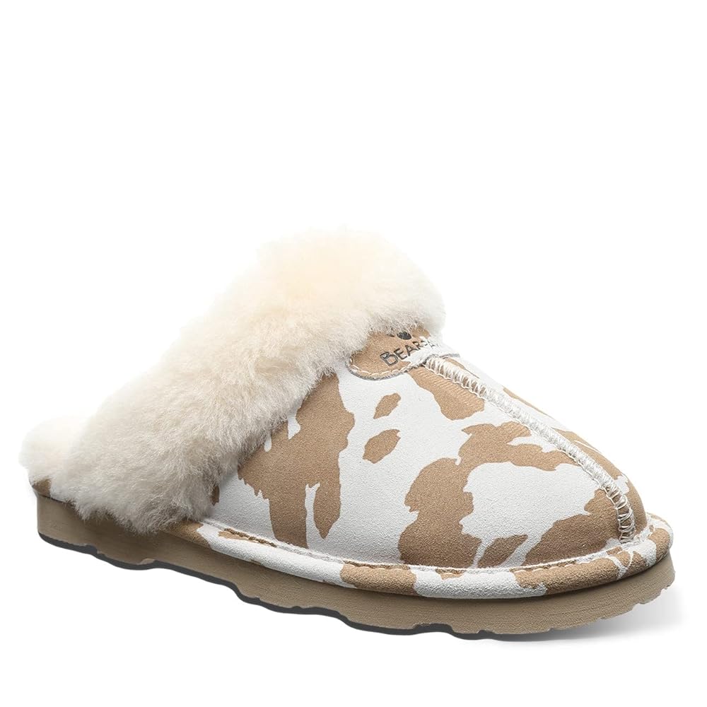 Bearpaw Loki Exotic Women's Indoor/outdoor Slippers - Tan Cow Print