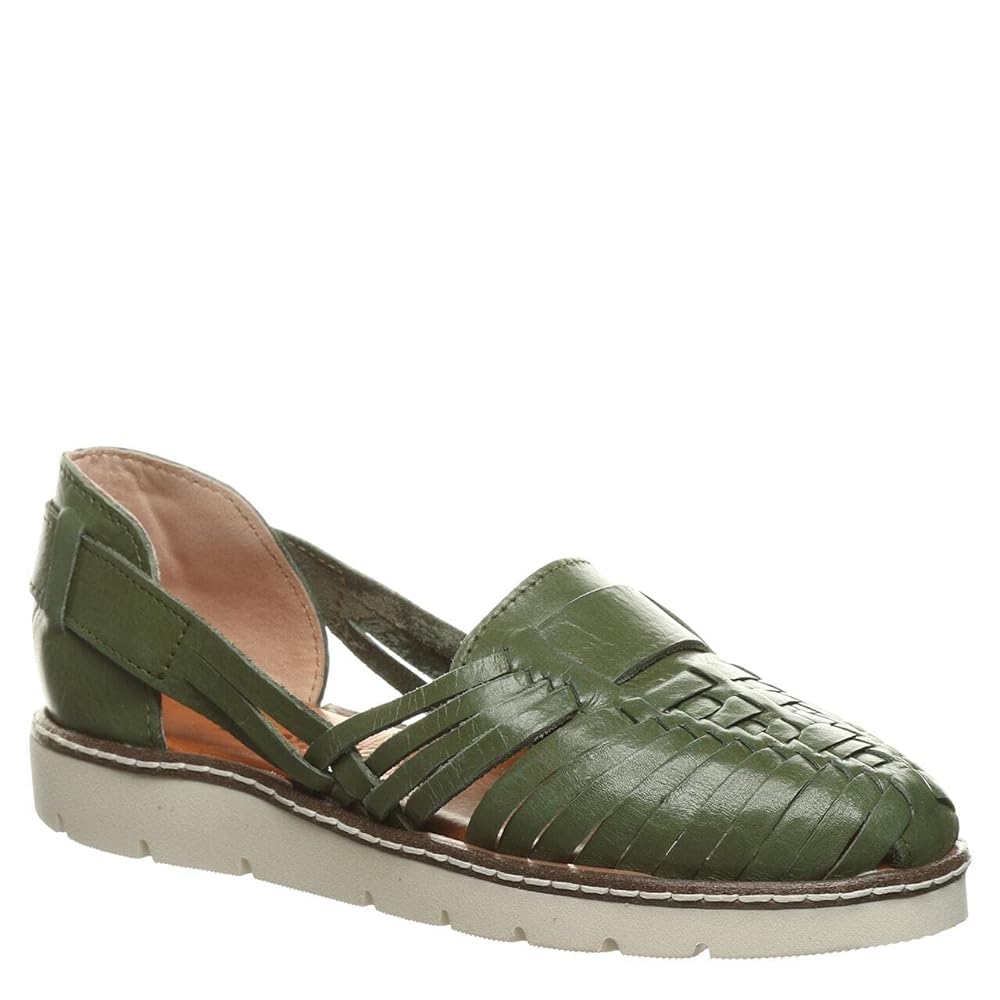 Bearpaw Lena Women's Leather Huarache Sport Sandal Artisan - 2835W in Military Green