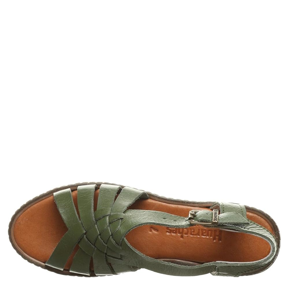 Bearpaw Leah Women's Huarache Sport Leather Sandal Artisan - 2836W - Military Green
