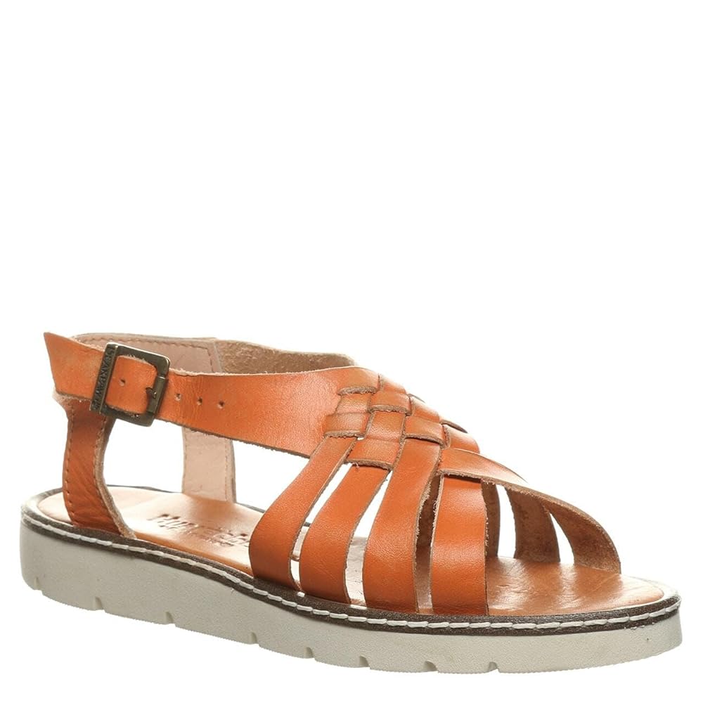 Bearpaw Leah Women's Huarache Sport Leather Sandal Artisan - 2836W in Orange