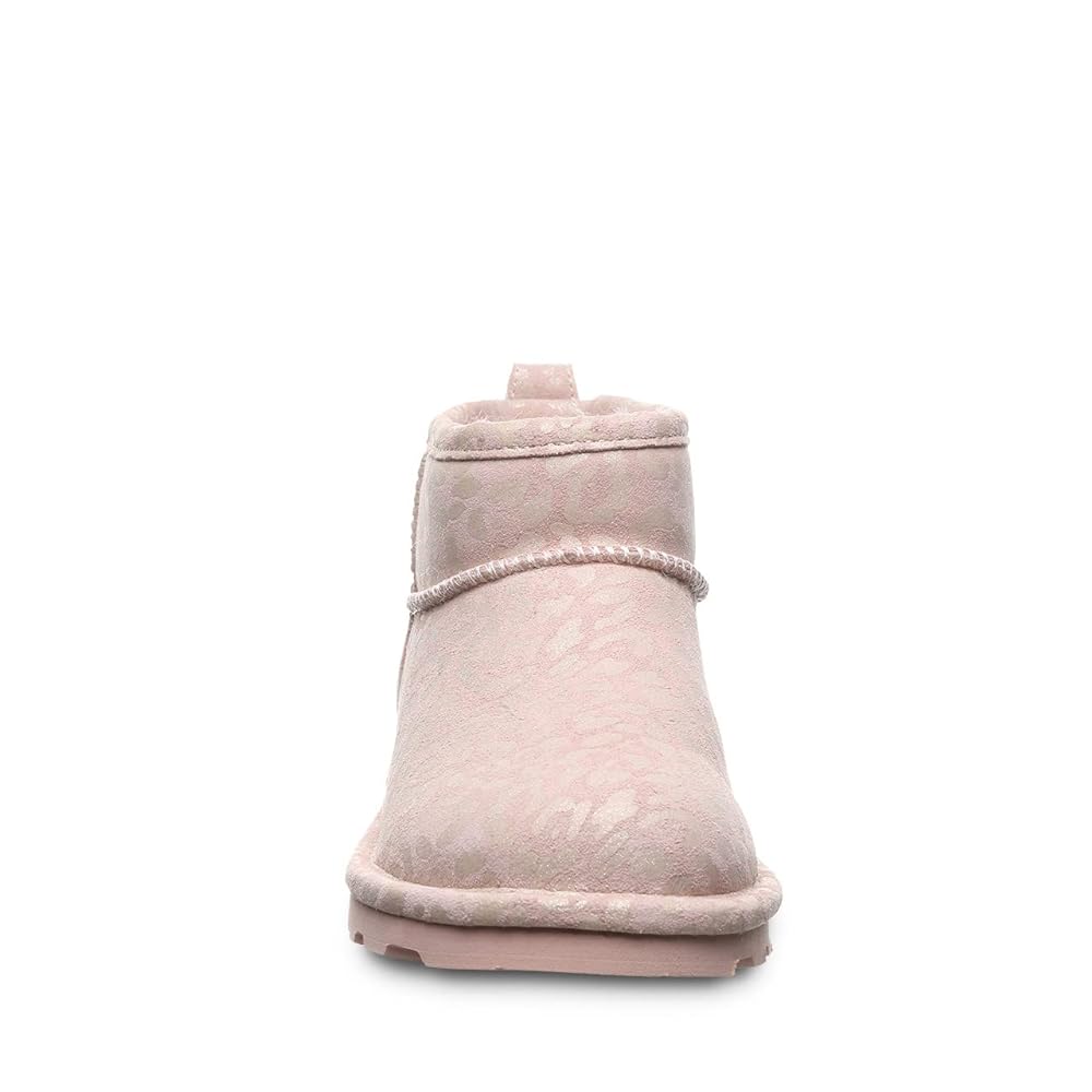 Bearpaw Shorty Exotic Women's Ankle Boots - 2861w - Pink Leopard Glitter
