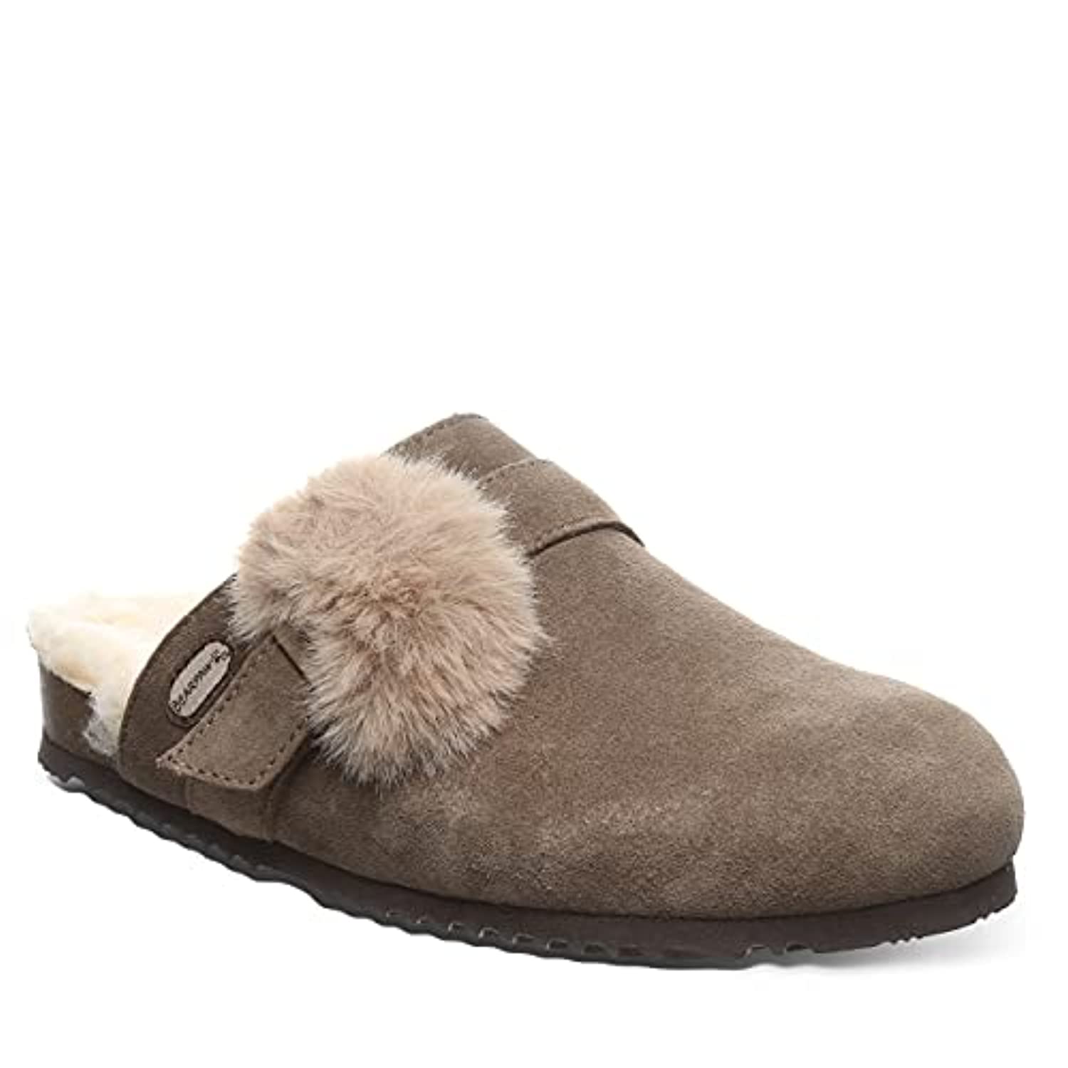 Bearpaw Stevie Women's Leather Slippers - 2869W - Seal Brown