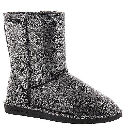 Bearpaw Emma Youth - Short Sheepskin Boots - 608Y - Black/Silver Metallic