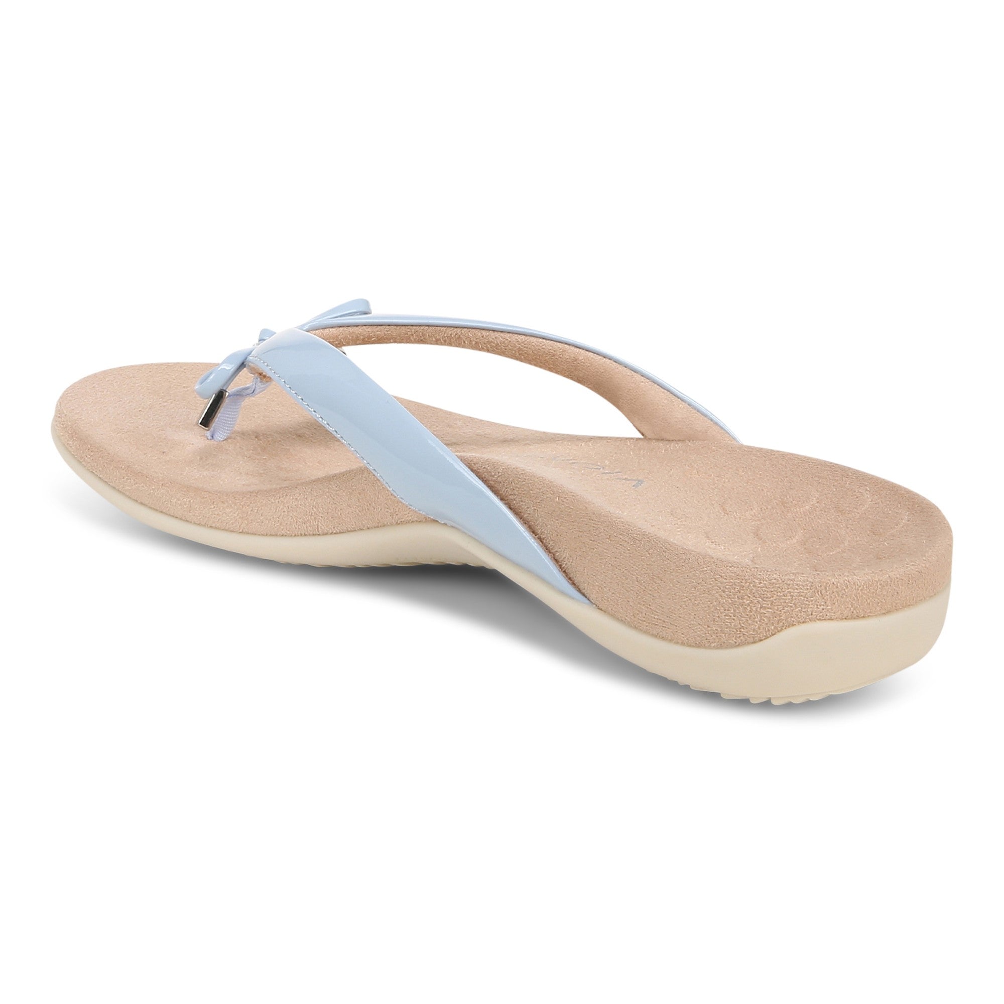 Vionic Bella - Women's Orthotic Thong Sandals - Skyway Blue - Back angle