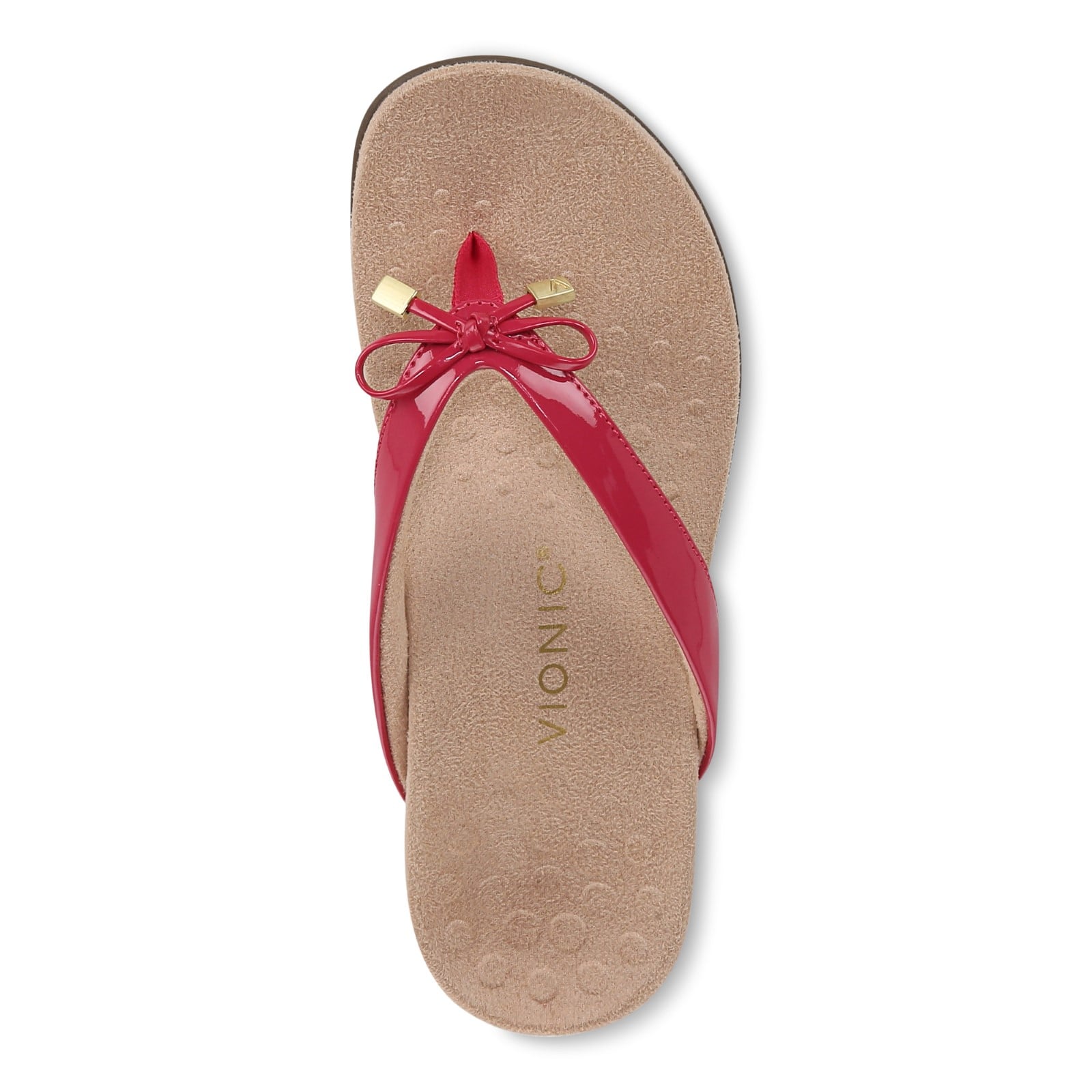 Vionic Bella - Women's Orthotic Thong Sandals - Viva Magenta - Top