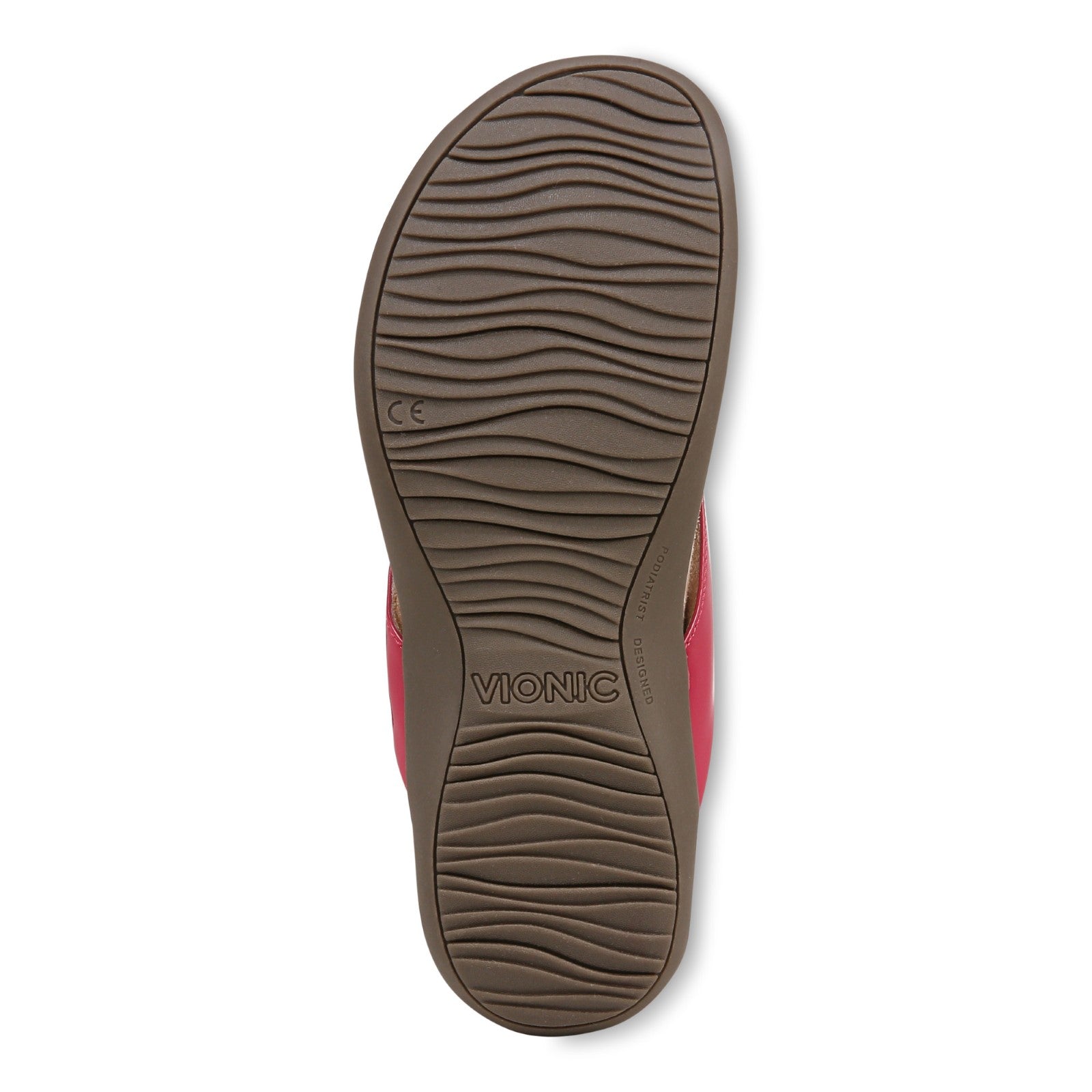 Vionic Bella - Women's Orthotic Thong Sandals - Viva Magenta - Bottom