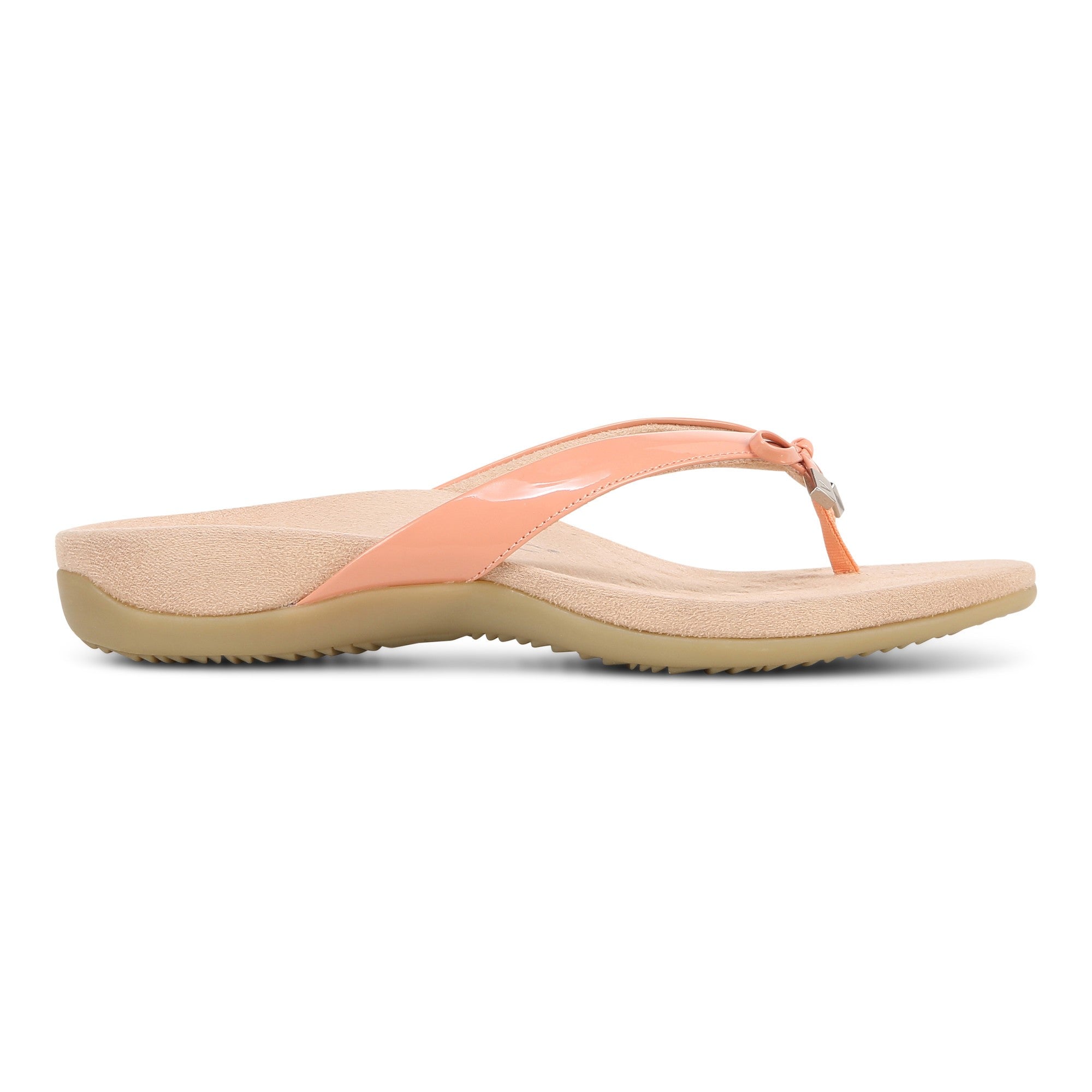 Vionic Bella - Women's Orthotic Thong Sandals - Canyon Sunset Orange - Right side