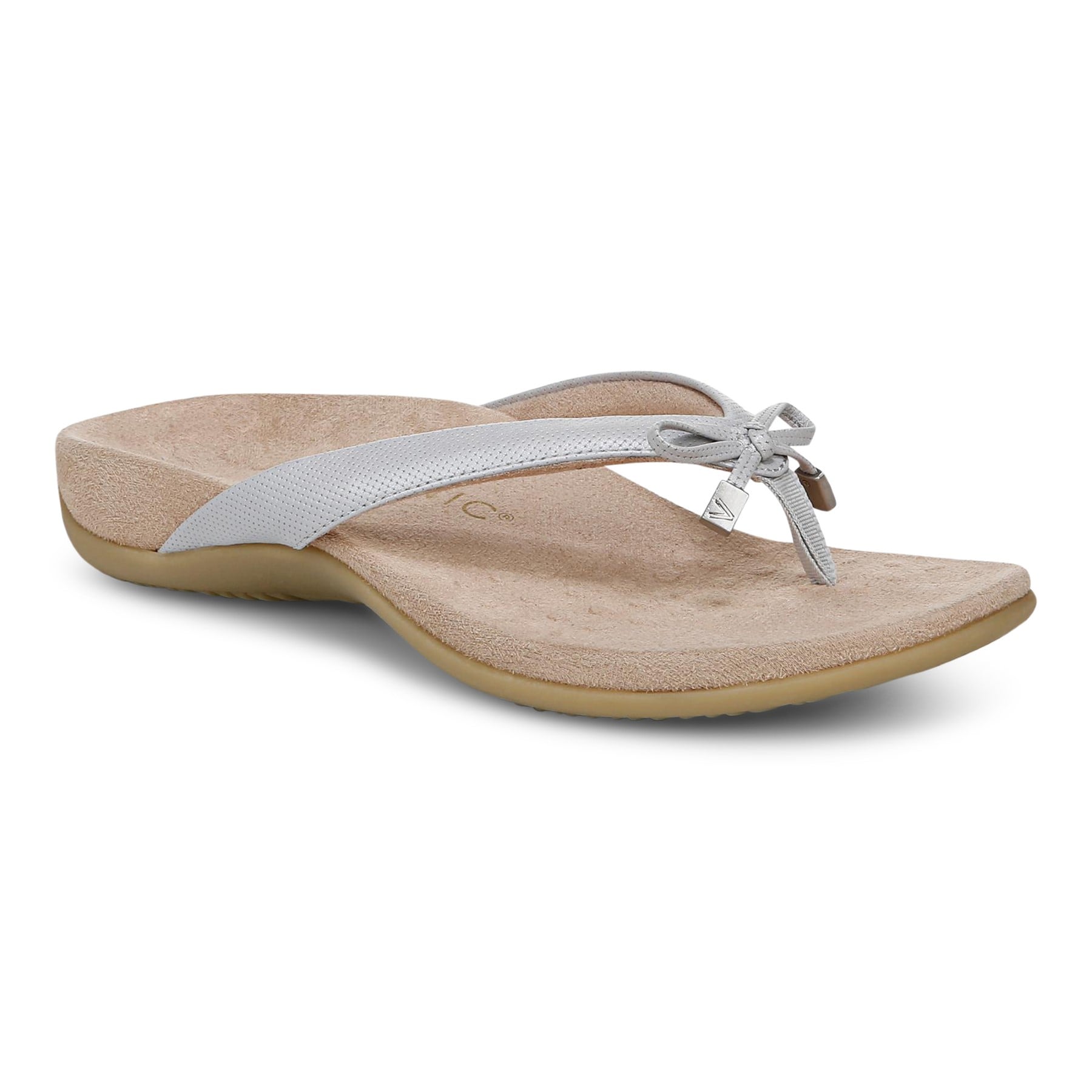 Vionic Bella - Women's Orthotic Thong Sandals - Vapor Grey - Angle main