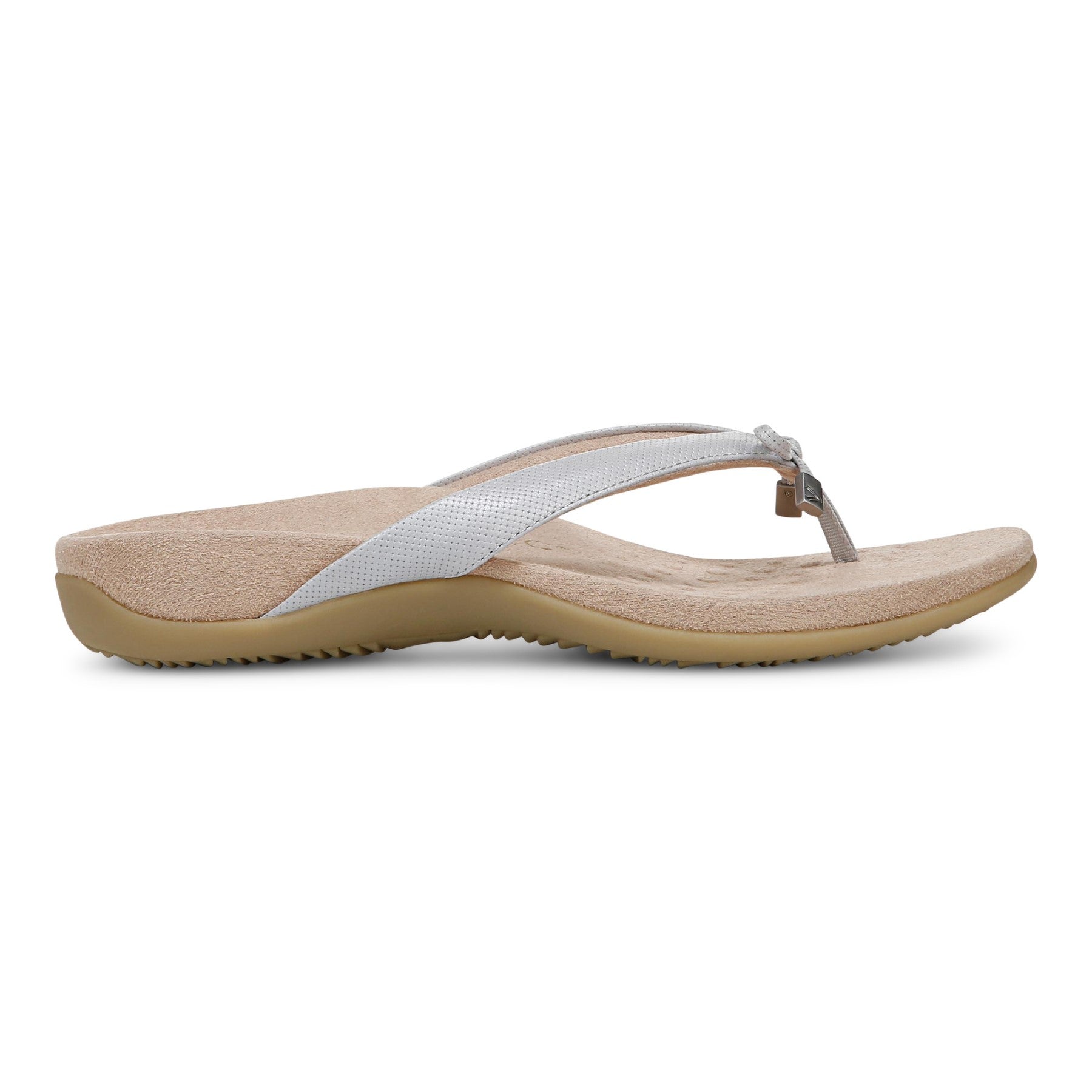 Vionic Bella - Women's Orthotic Thong Sandals - Vapor Grey - Right side