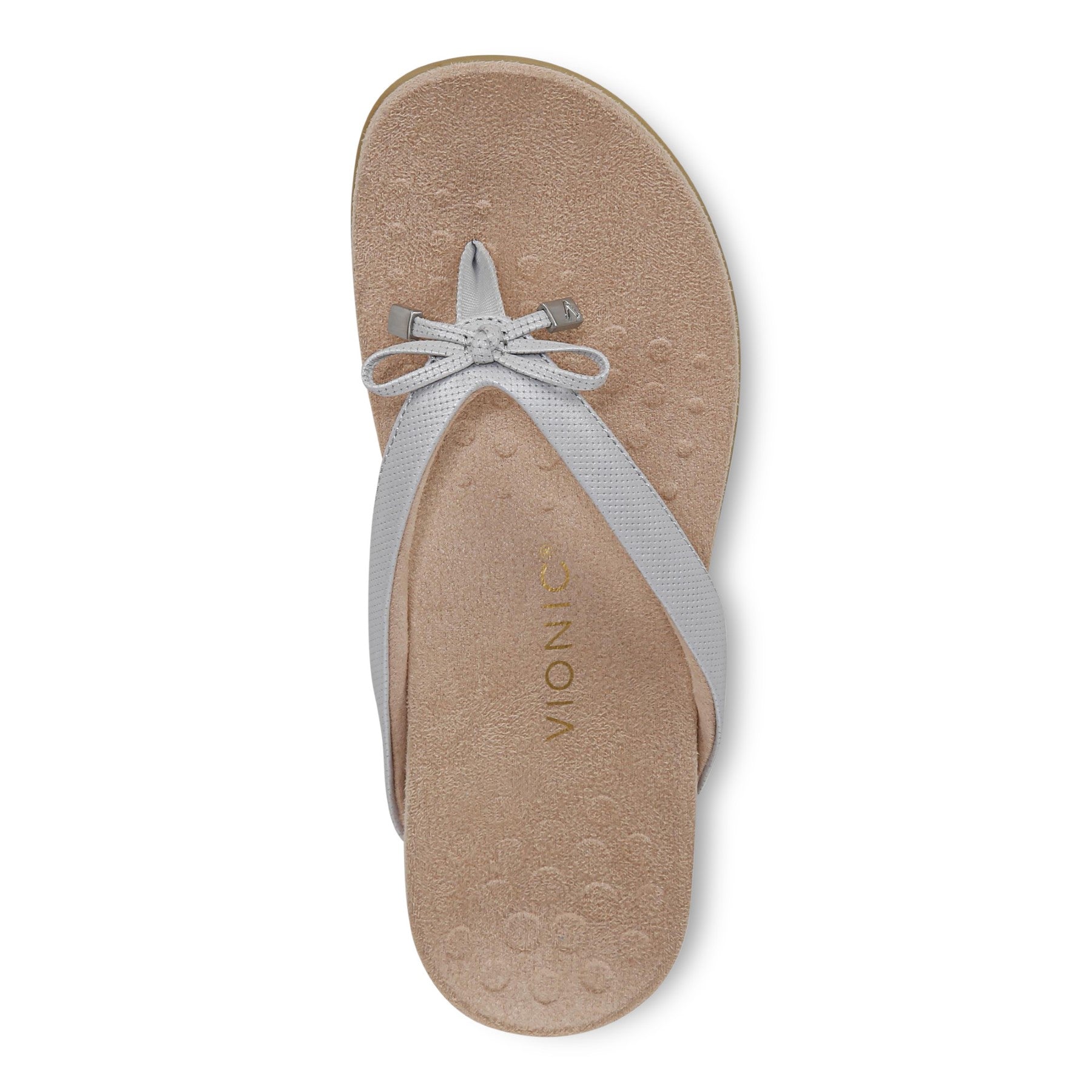 Vionic Bella - Women's Orthotic Thong Sandals - Vapor Grey - Top