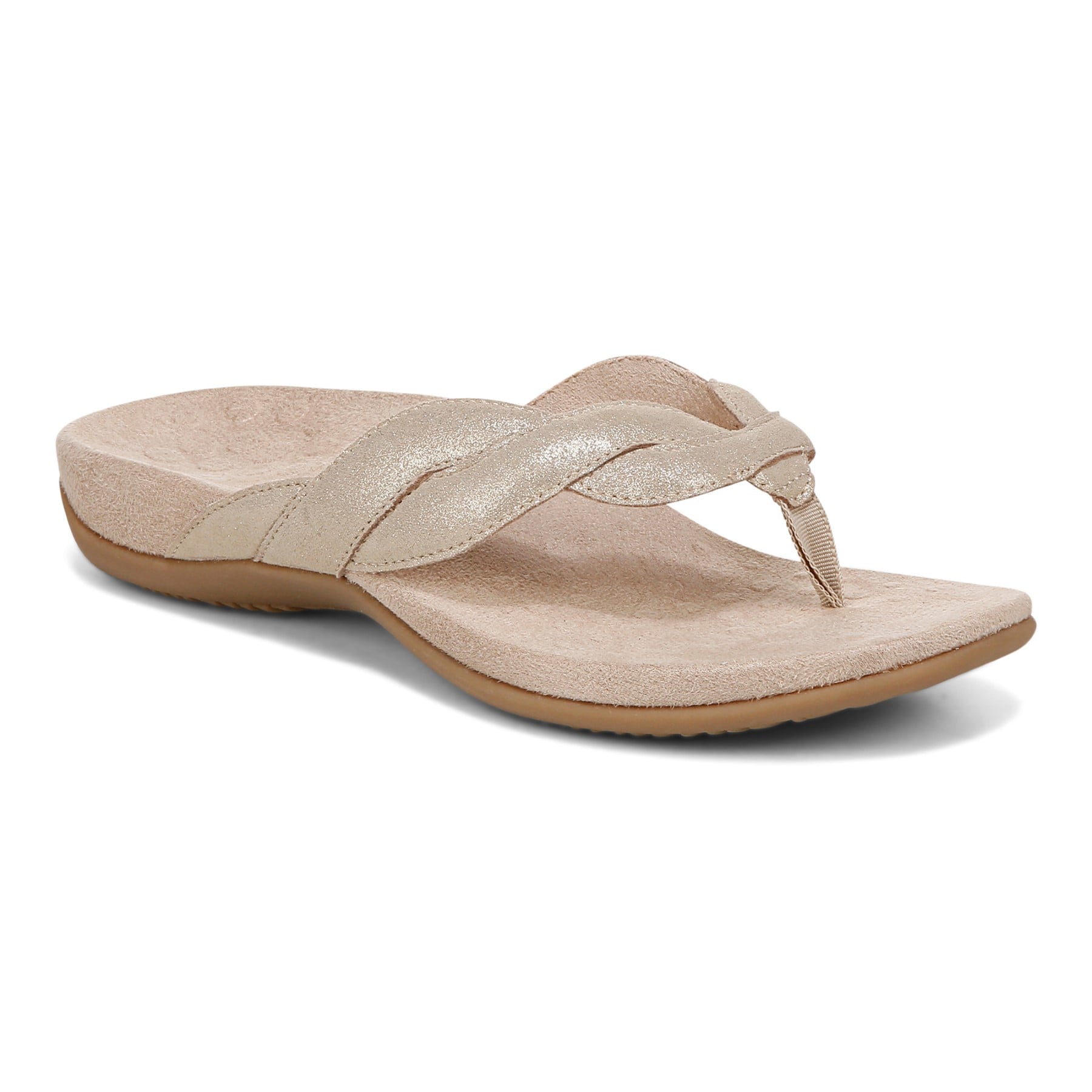 Vionic Bella Braid Women's Supportive Sandal in Gold