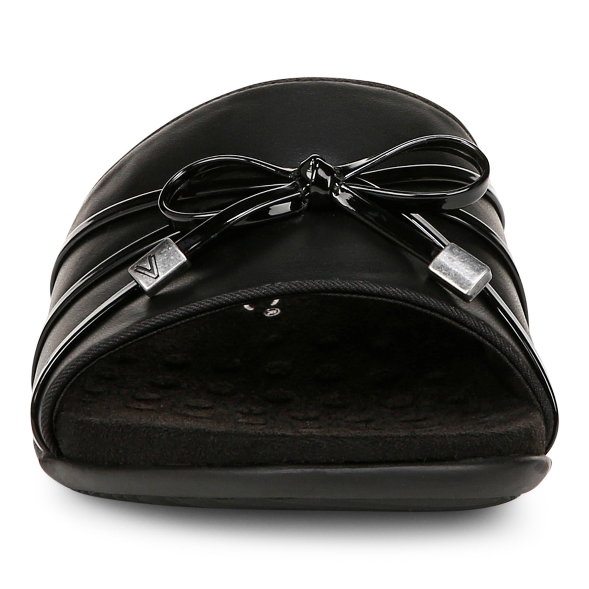 Vionic Bella Slide Women's Comfort Supportive Sandal - Black - Front