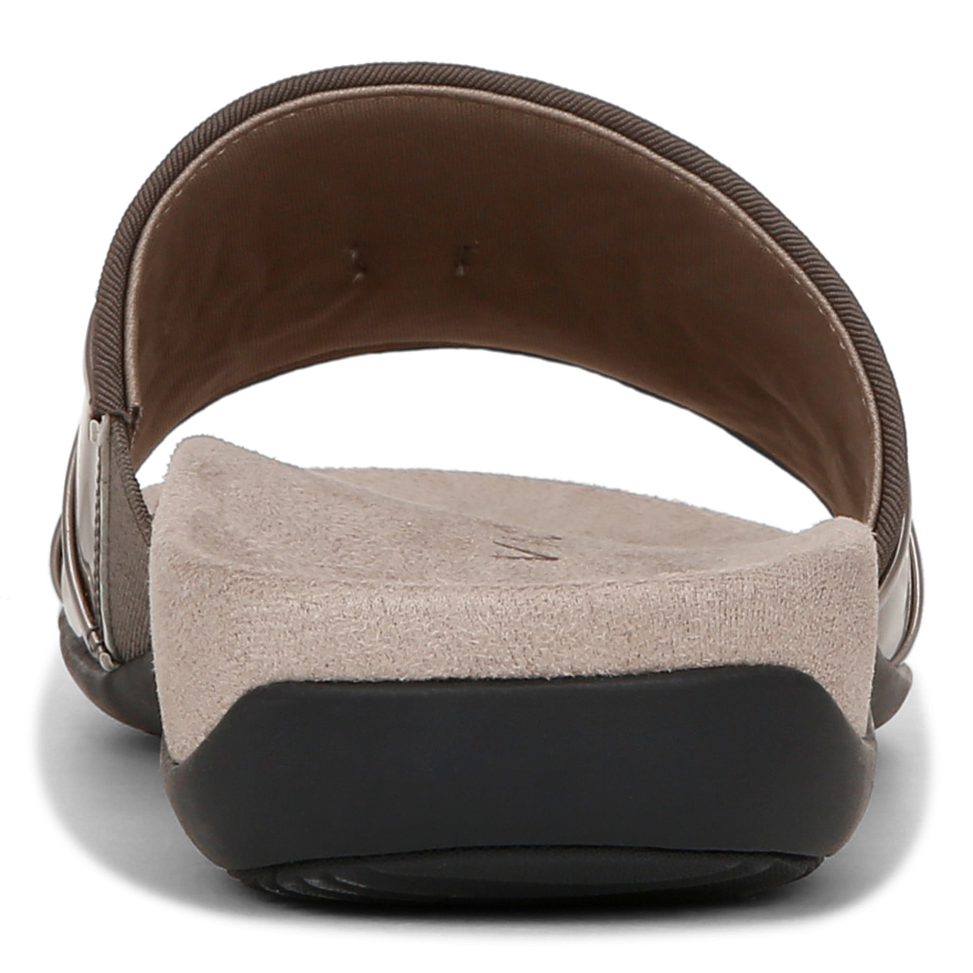 Vionic Bella Slide Women's Comfort Supportive Sandal - Pewter - Back