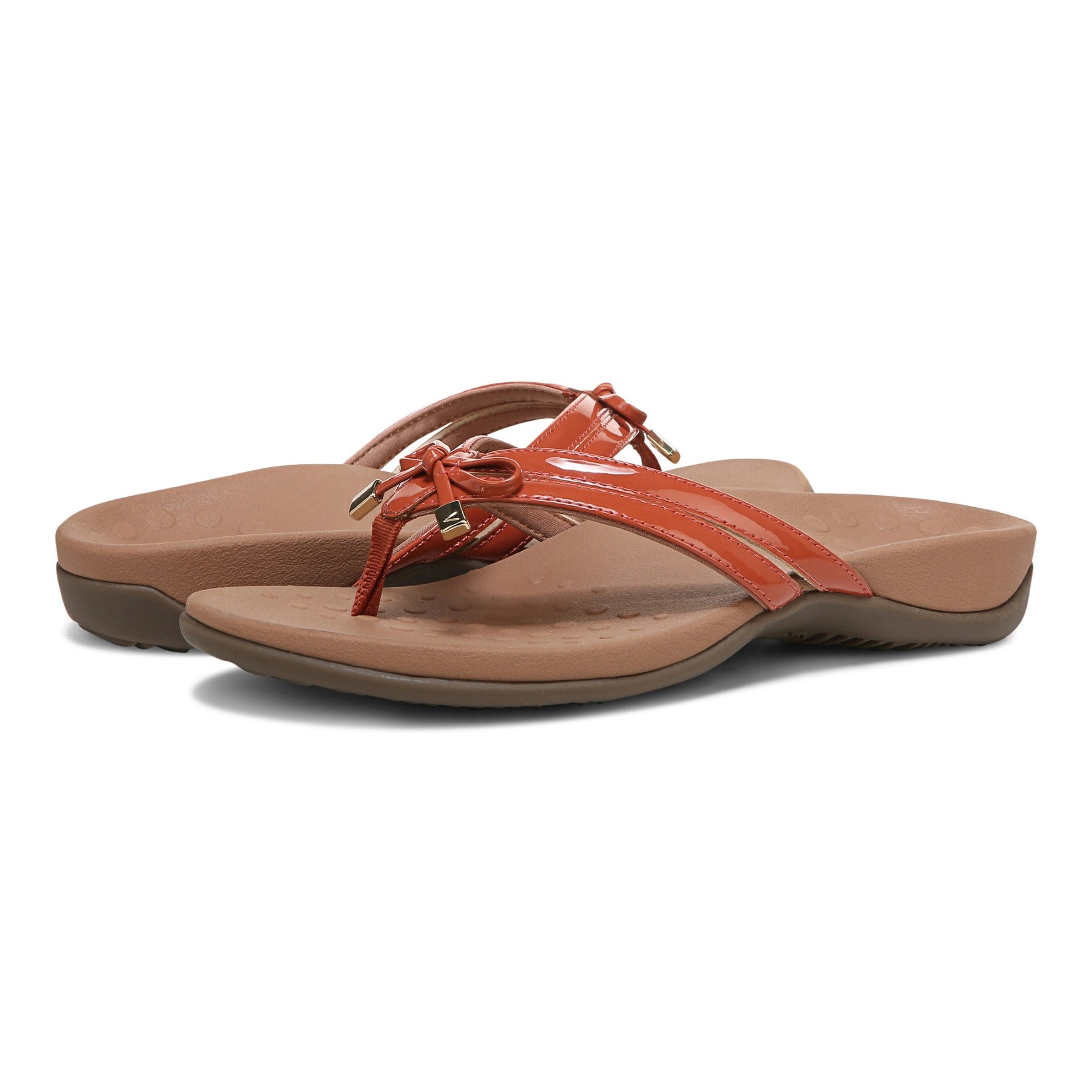 Vionic Bella X Women's Orthotic Support Sandal - Clay - pair left angle