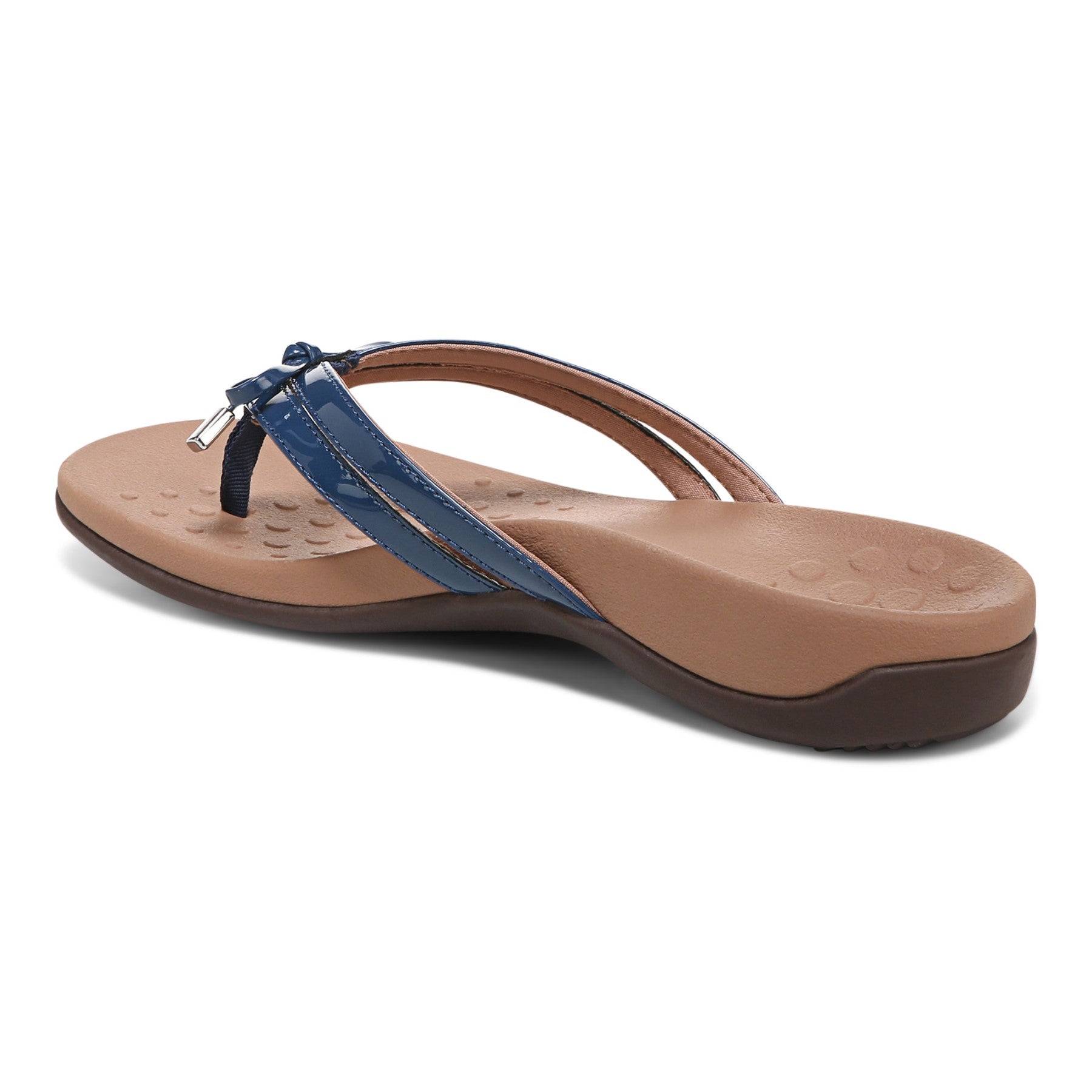 Vionic Bella X Women's Orthotic Support Sandal - Dark Blue - Back angle