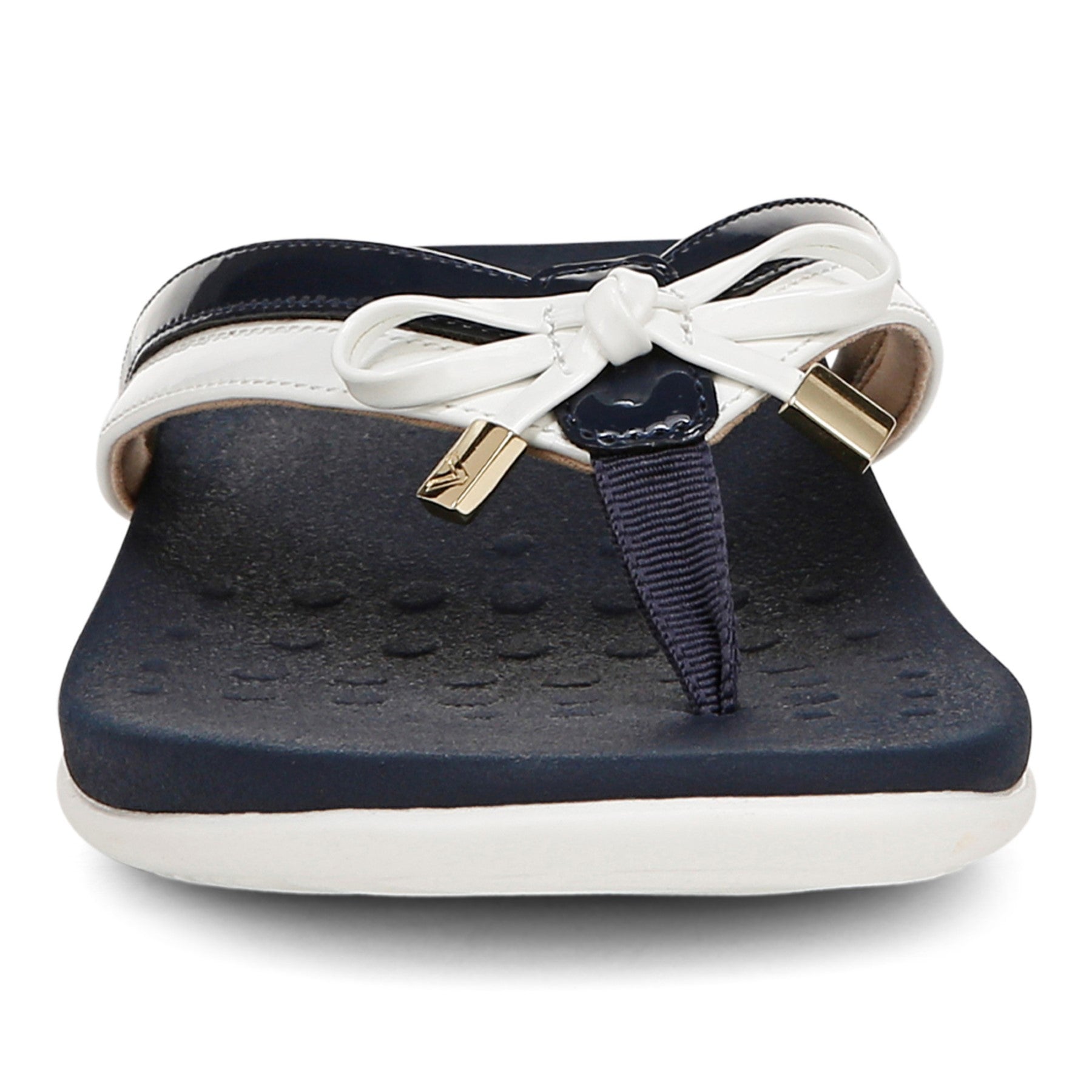 Vionic Bella X Women's Orthotic Support Sandal - Navy/white - Front