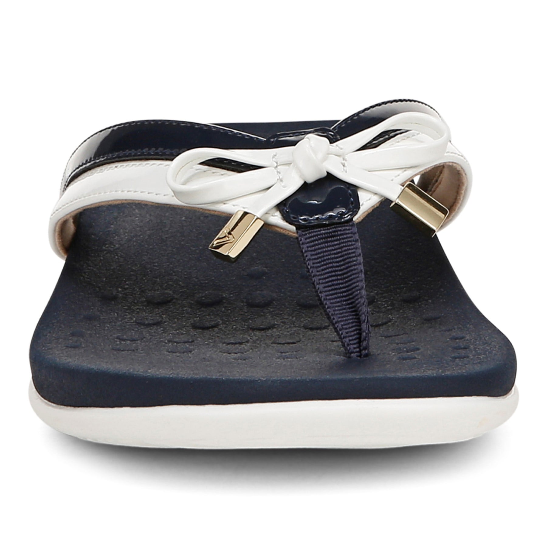 Vionic Bella X Women's Orthotic Support Sandal - Navy/white - Front