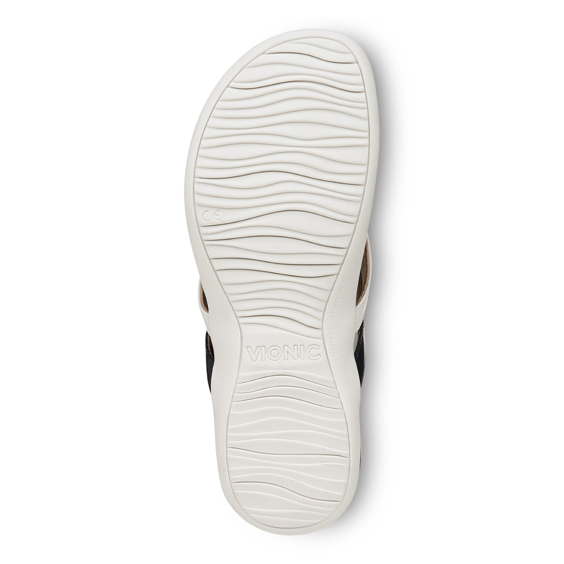 Vionic Bella X Women's Orthotic Support Sandal - Navy/white - Bottom