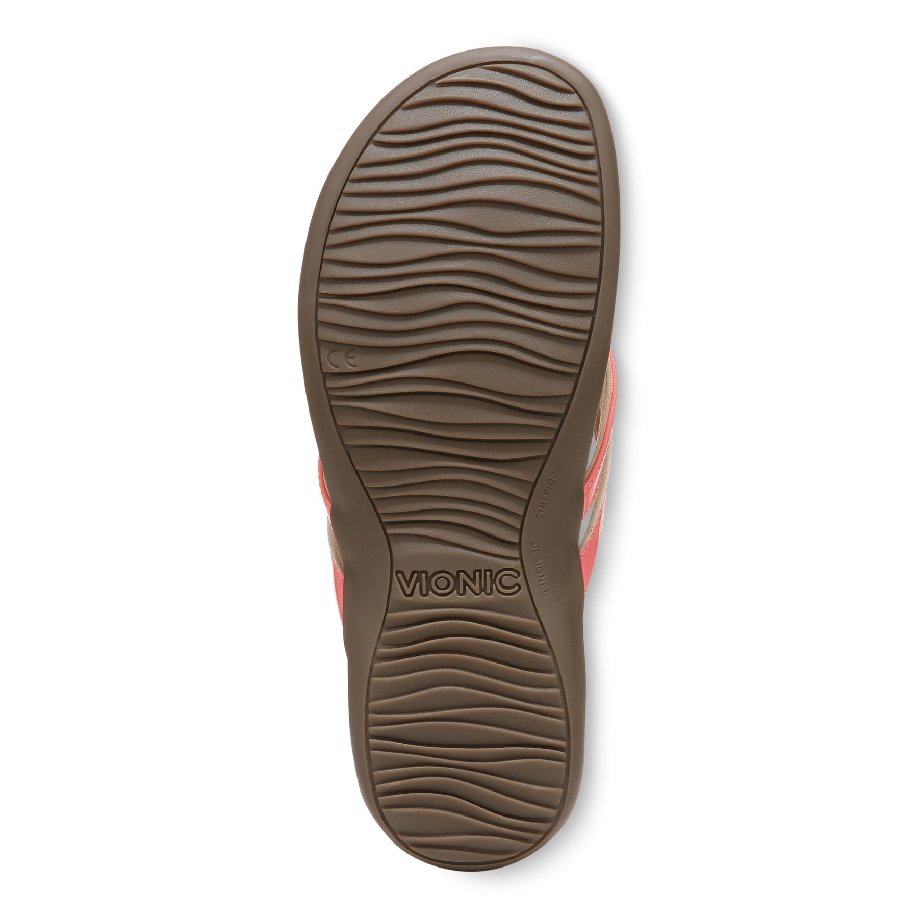 Vionic Bella X Women's Orthotic Support Sandal - Shell Pink - Bottom