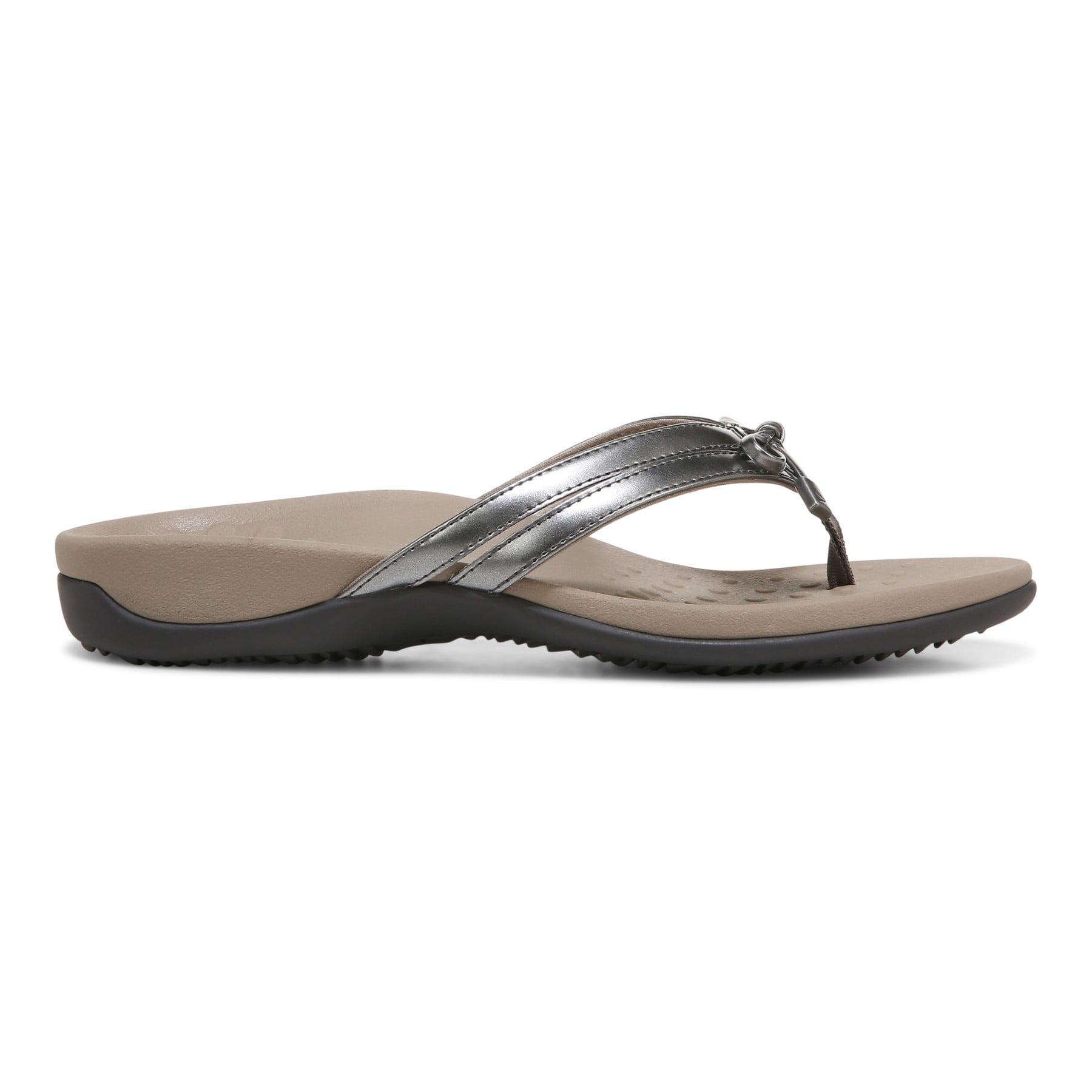 Vionic Bella X Women's Orthotic Support Sandal - Pewter - Right side